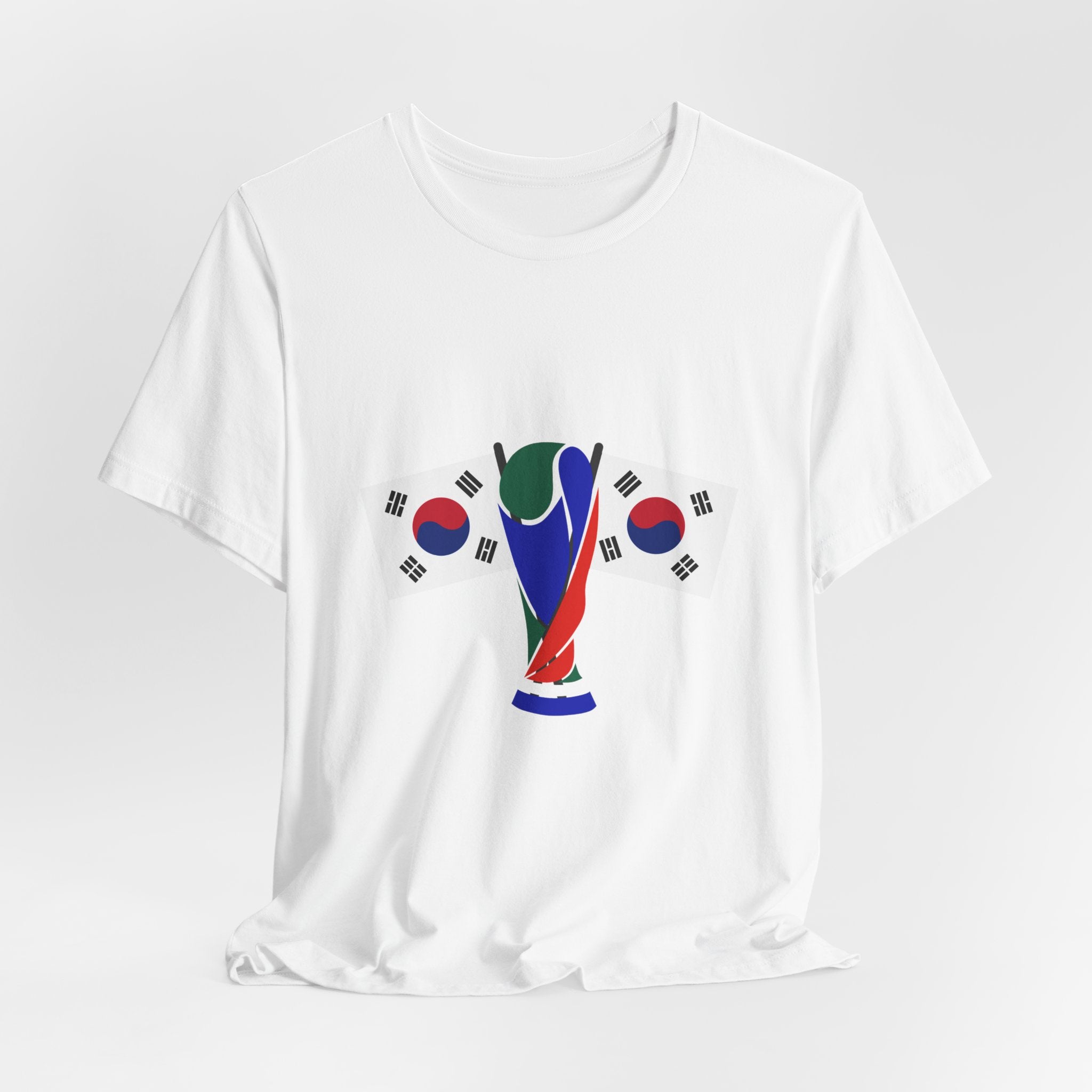USouth Korea nisex Jersey Short Sleeve Tee