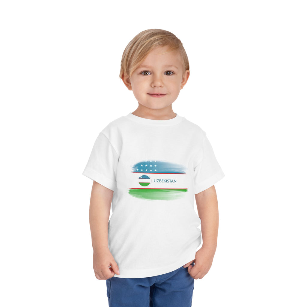 Uzbekistan Toddler Short Sleeve Tee