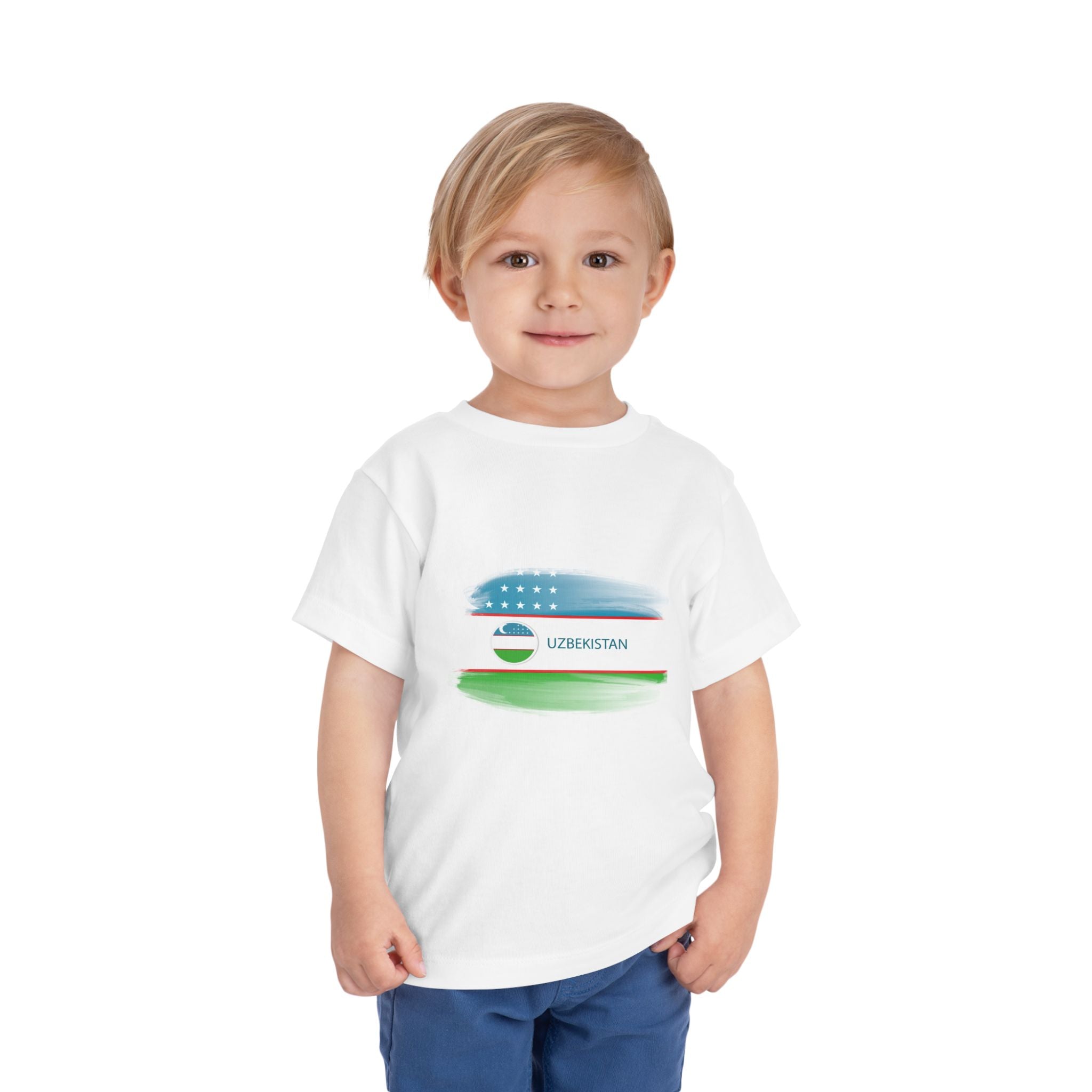 Uzbekistan Toddler Short Sleeve Tee