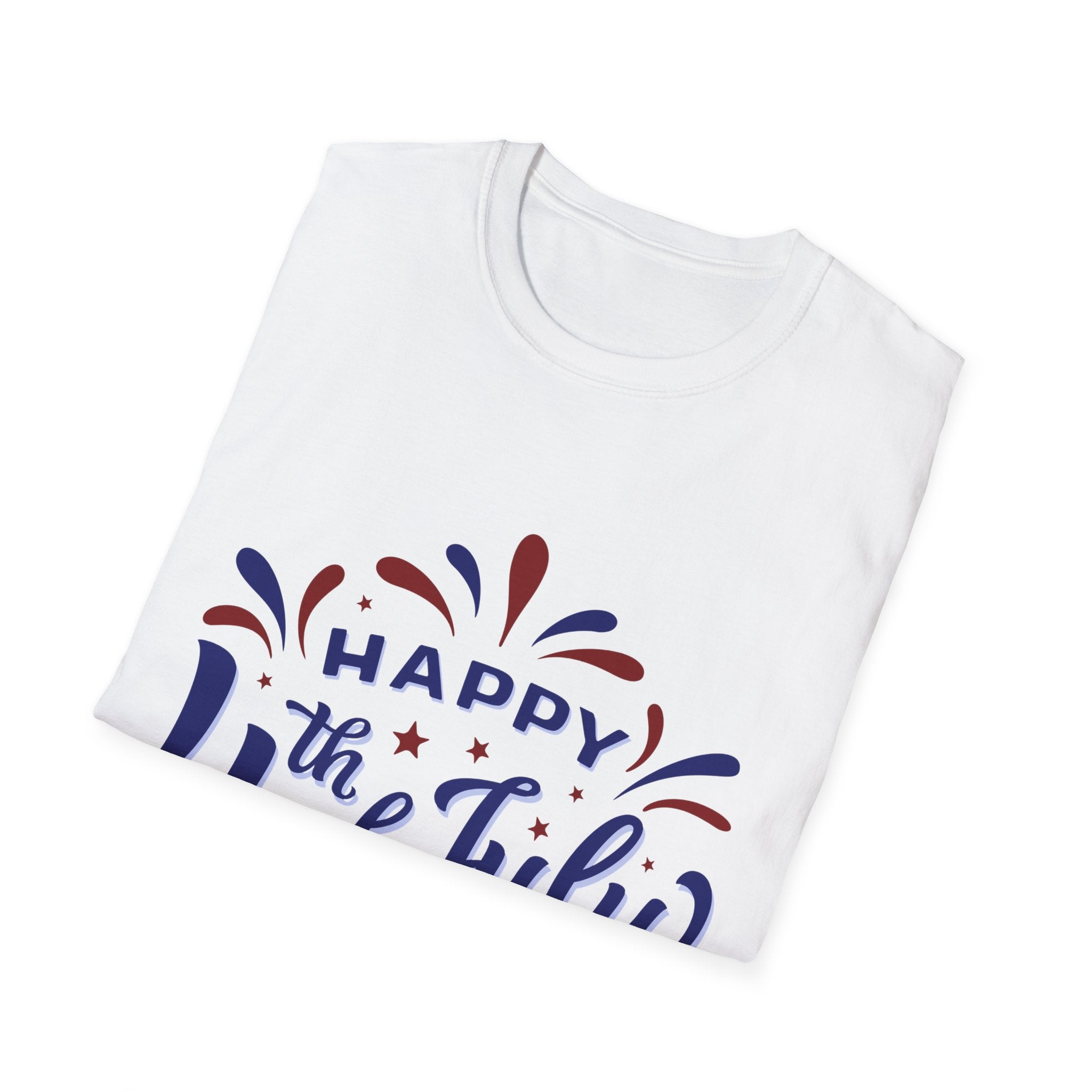 Happy 4th of July T-Shirt — Patriotic Fireworks Independence Day Tee