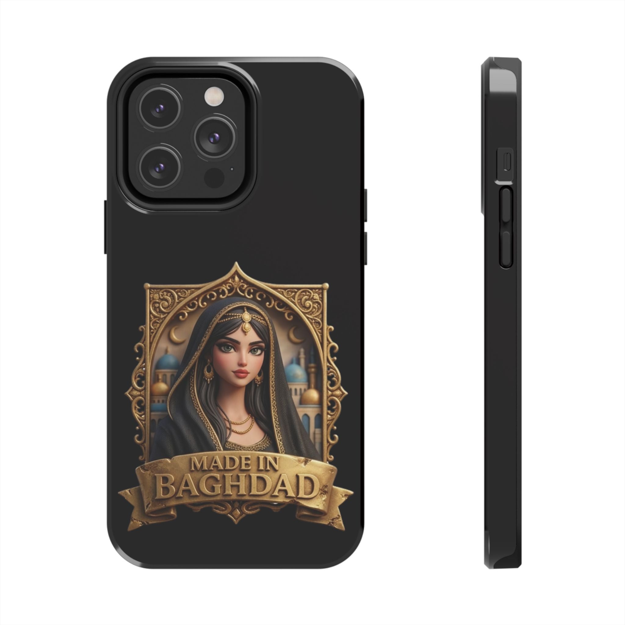 Made in Baghdad Phone Case — Elegant Middle Eastern Portrait Tough Protective Case