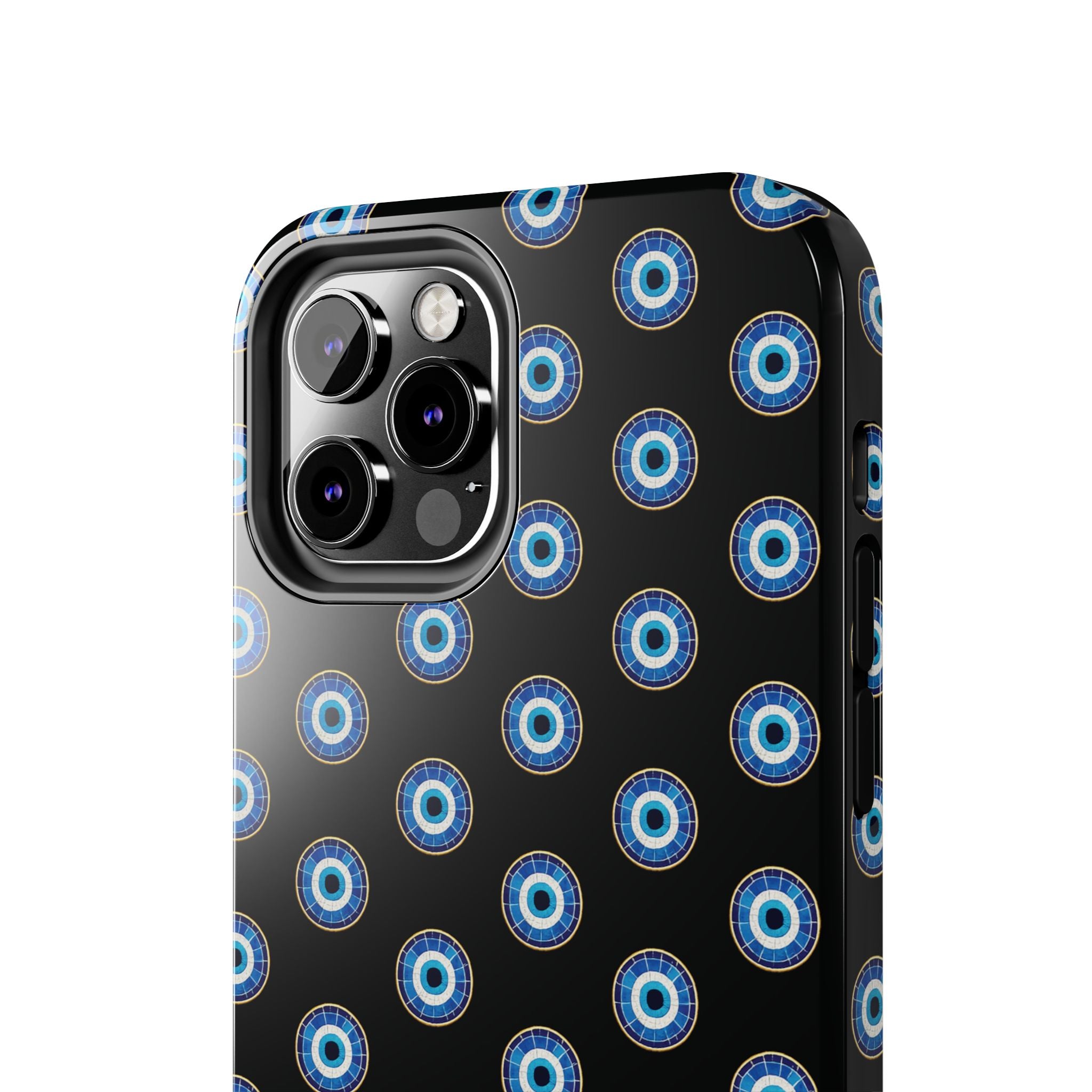 Evil Eye Pattern Tough Phone Case — Protective Blue Nazar Design