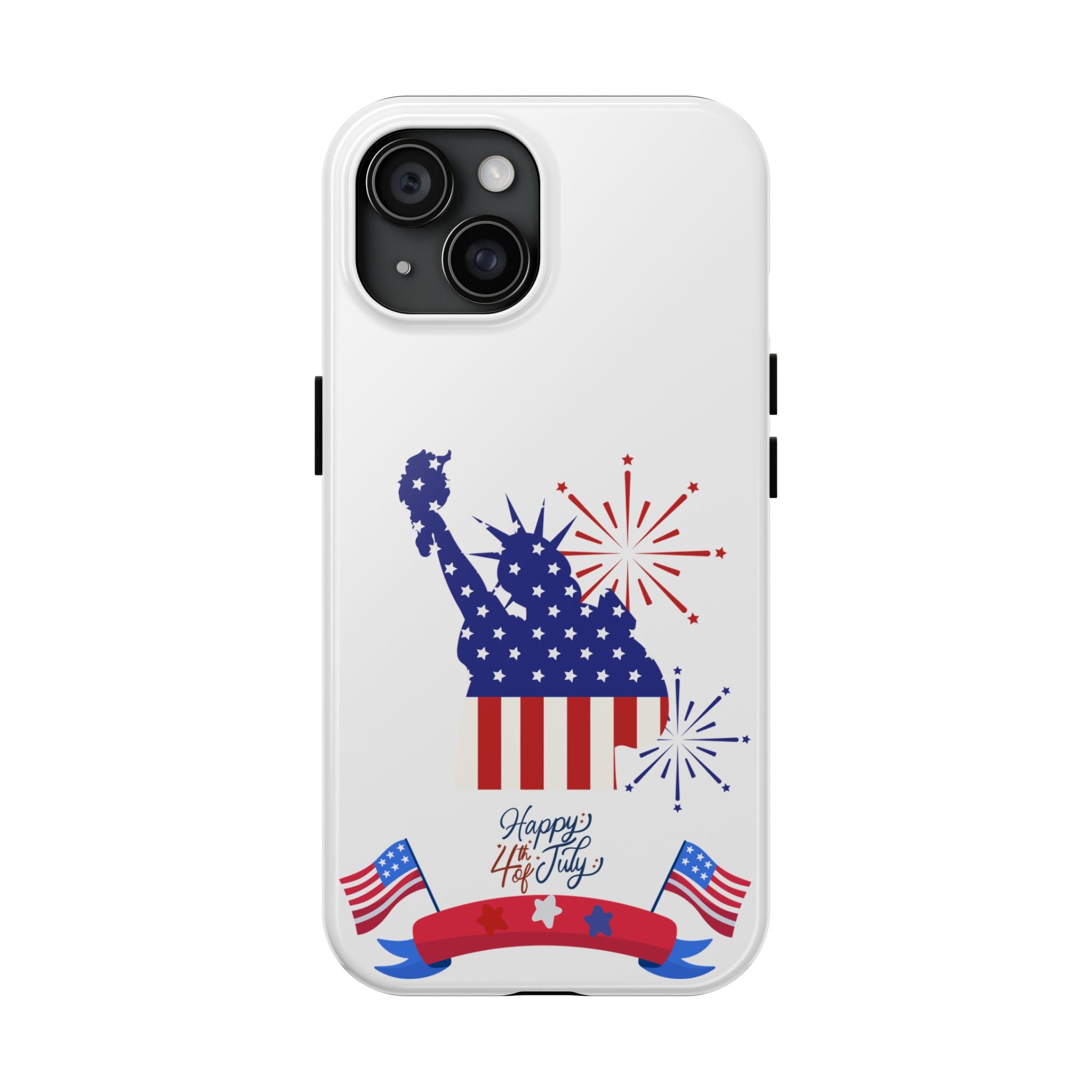 4th of July Tough Phone Case — Statue of Liberty USA Flag Design