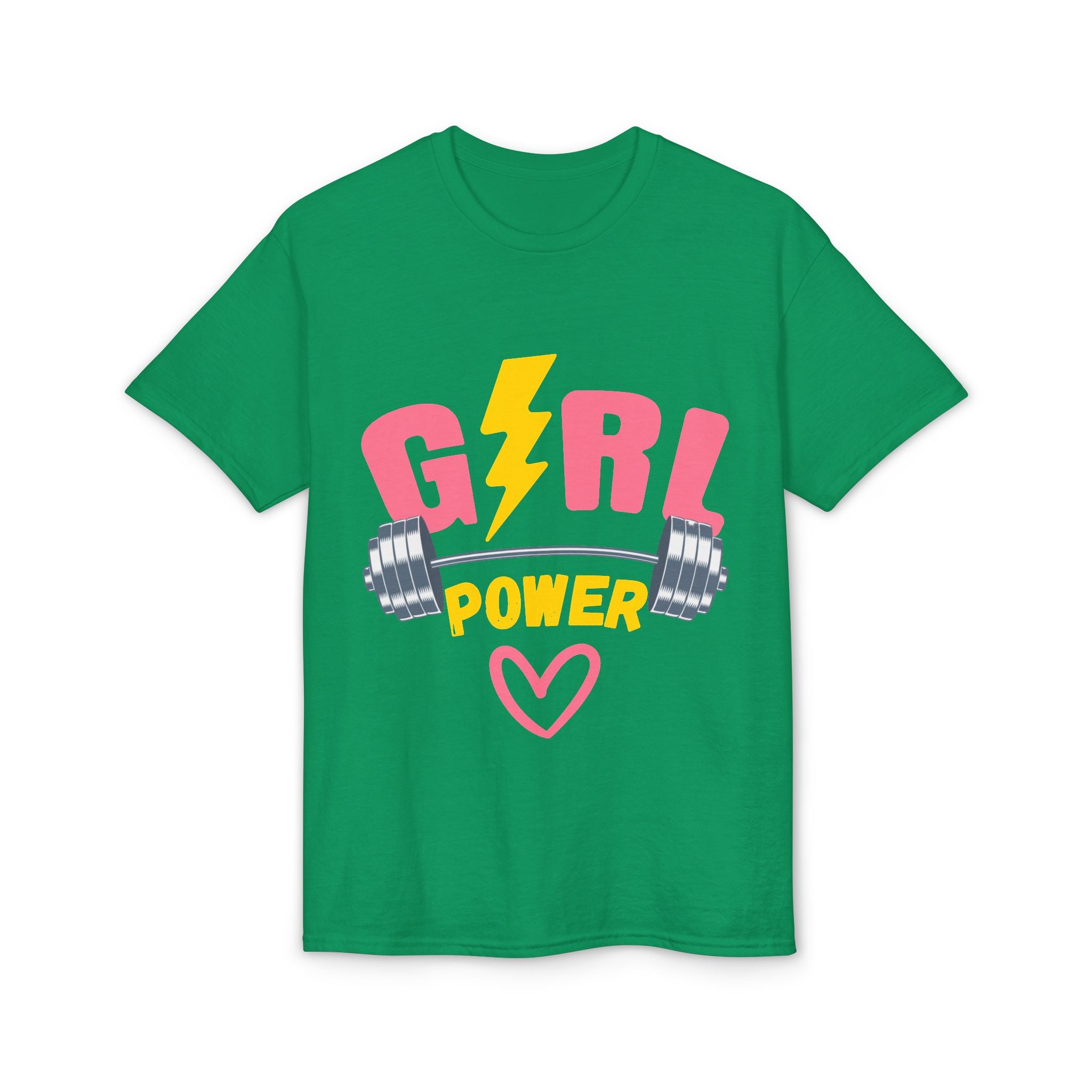 Girl Power T-Shirt — Pink Lightning Barbell Fitness Tee