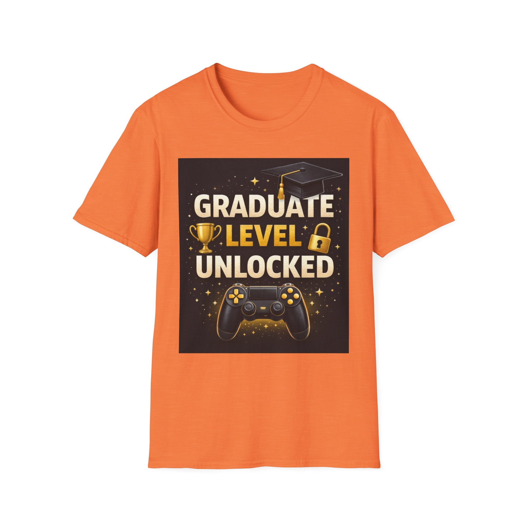 Graduate Level Unlocked T-Shirt — Gamer Graduation Tee