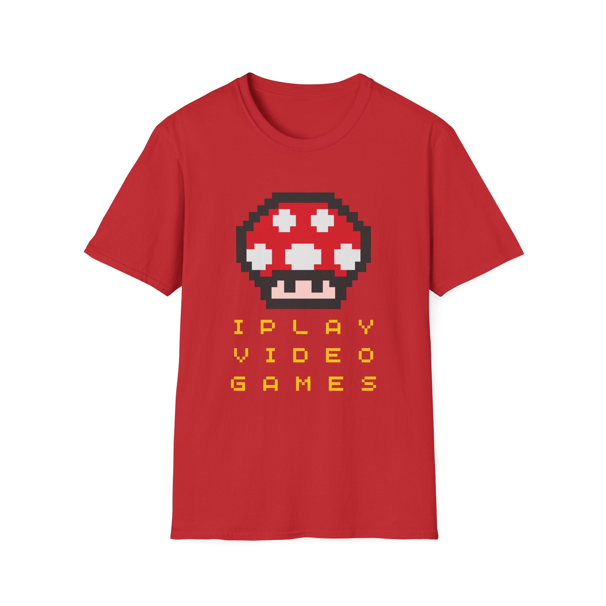 Pixel Mushroom "I Play Video Games" T-Shirt