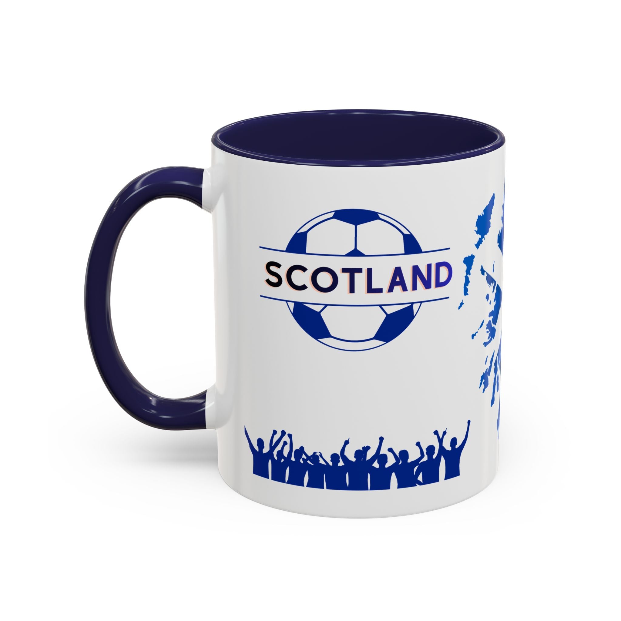 Scotland Soccer Fan Coffee Mug – Scottish Flag & Supporters 11/15oz Accent Mug