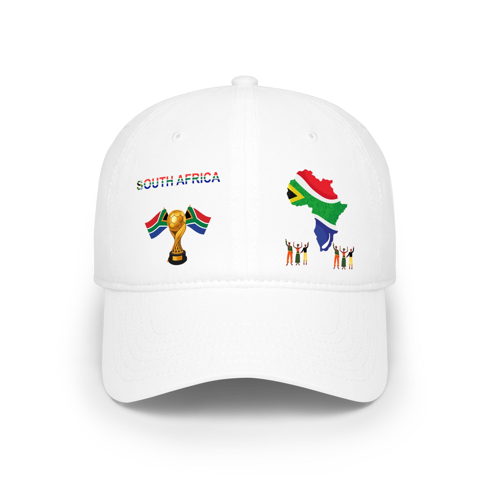 South Africa Flag Map Baseball Cap — Cup Trophy & Celebration Hat