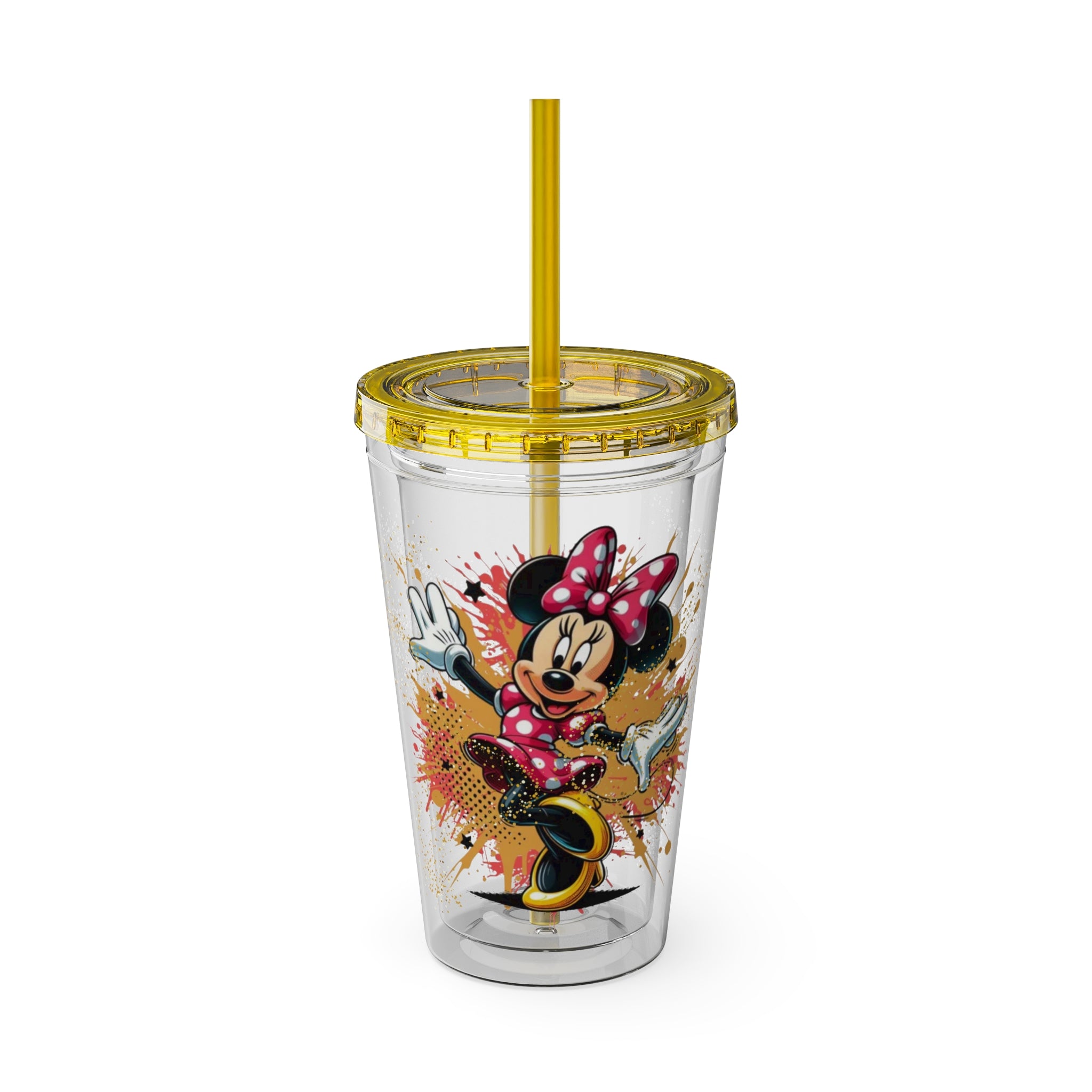 Minnie Mouse Sunsplash 16oz Tumbler with Straw