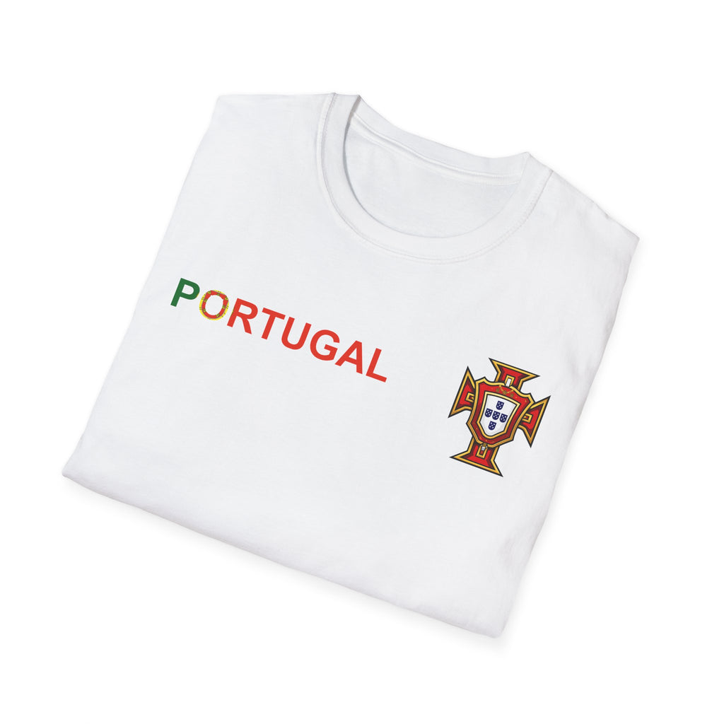 Portugal 2026 Soccer Fan T‑Shirt — National Flag & Trophy Design