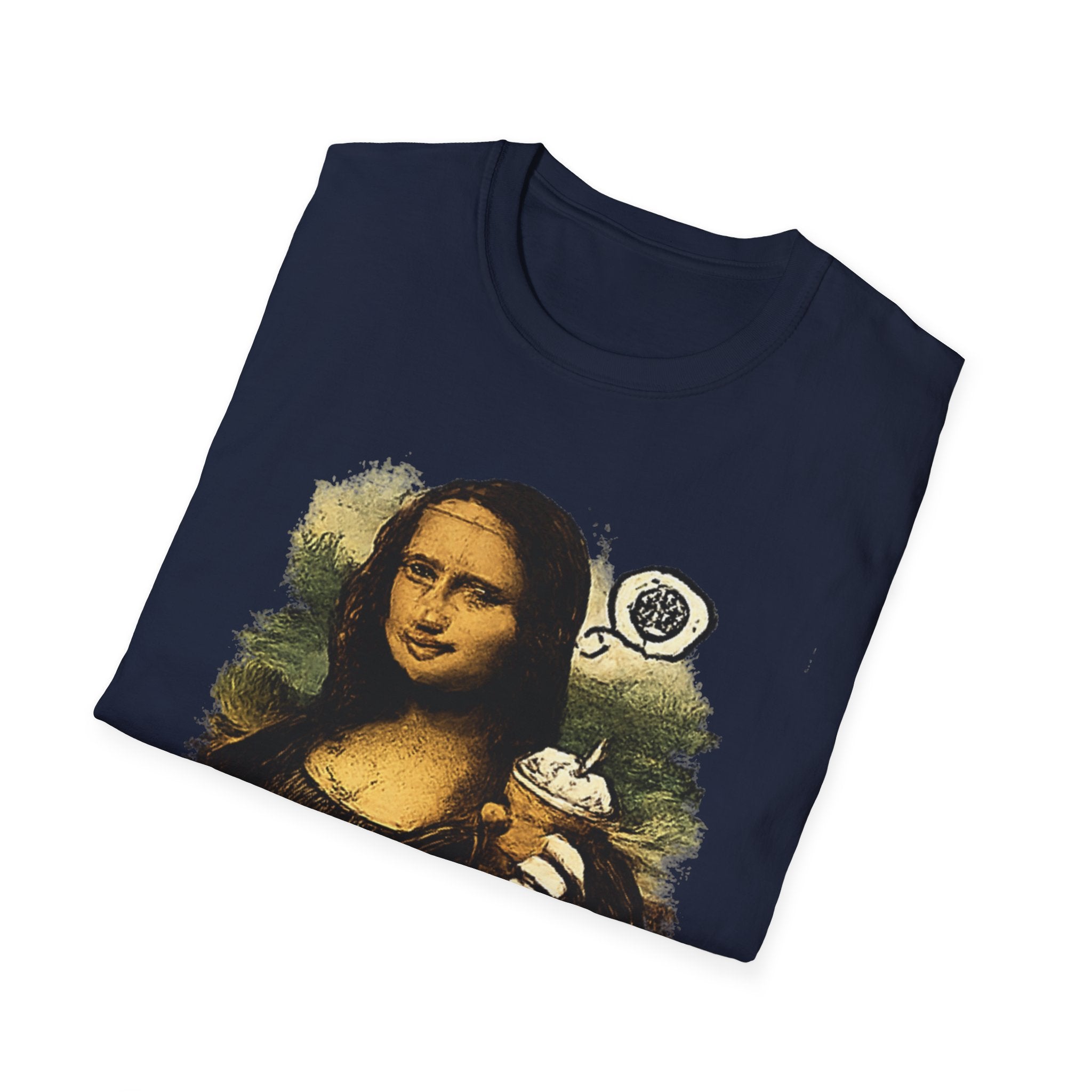 But First Coffee T-Shirt — Mona Lisa Coffee Graphic Tee
