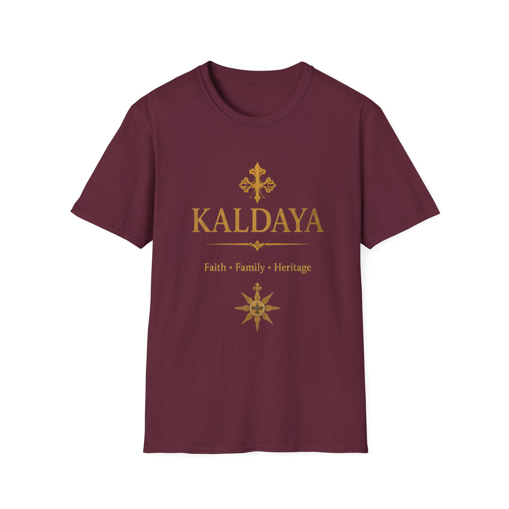 KALDAYA Gold Logo T‑Shirt — Elegant Faith & Heritage Tee