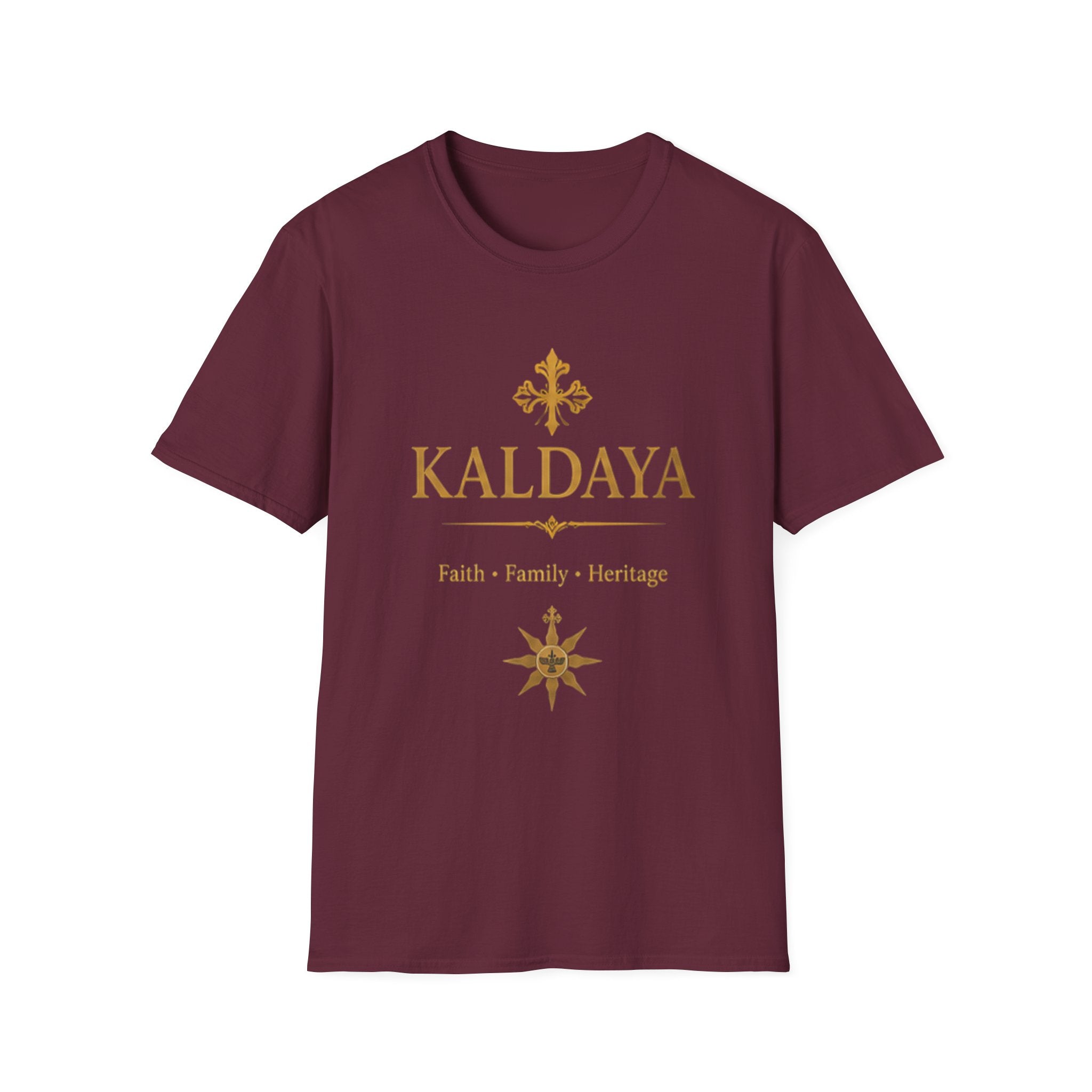 KALDAYA Gold Logo T‑Shirt — Elegant Faith & Heritage Tee