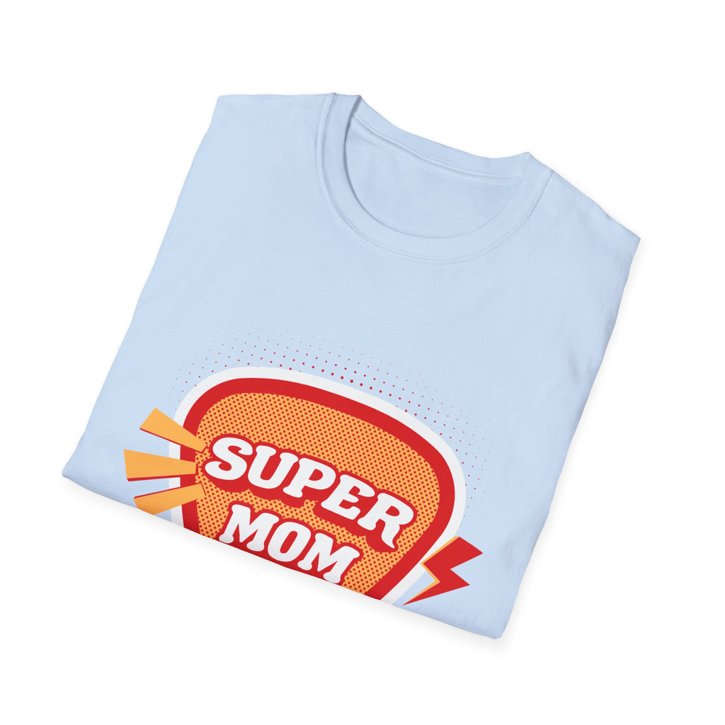 Super Mom T-Shirt — Retro Comic Boom Wow Mother's Day Tee