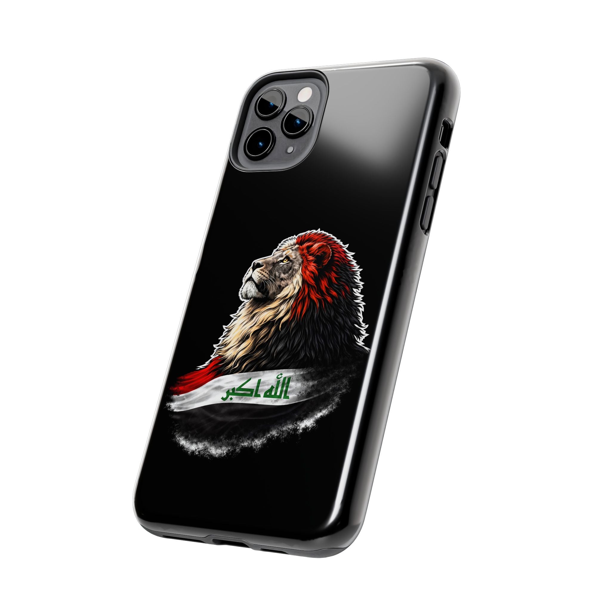 Iraq Lion Tough Phone Case — Protective iPhone Case with Iraqi Flag Design
