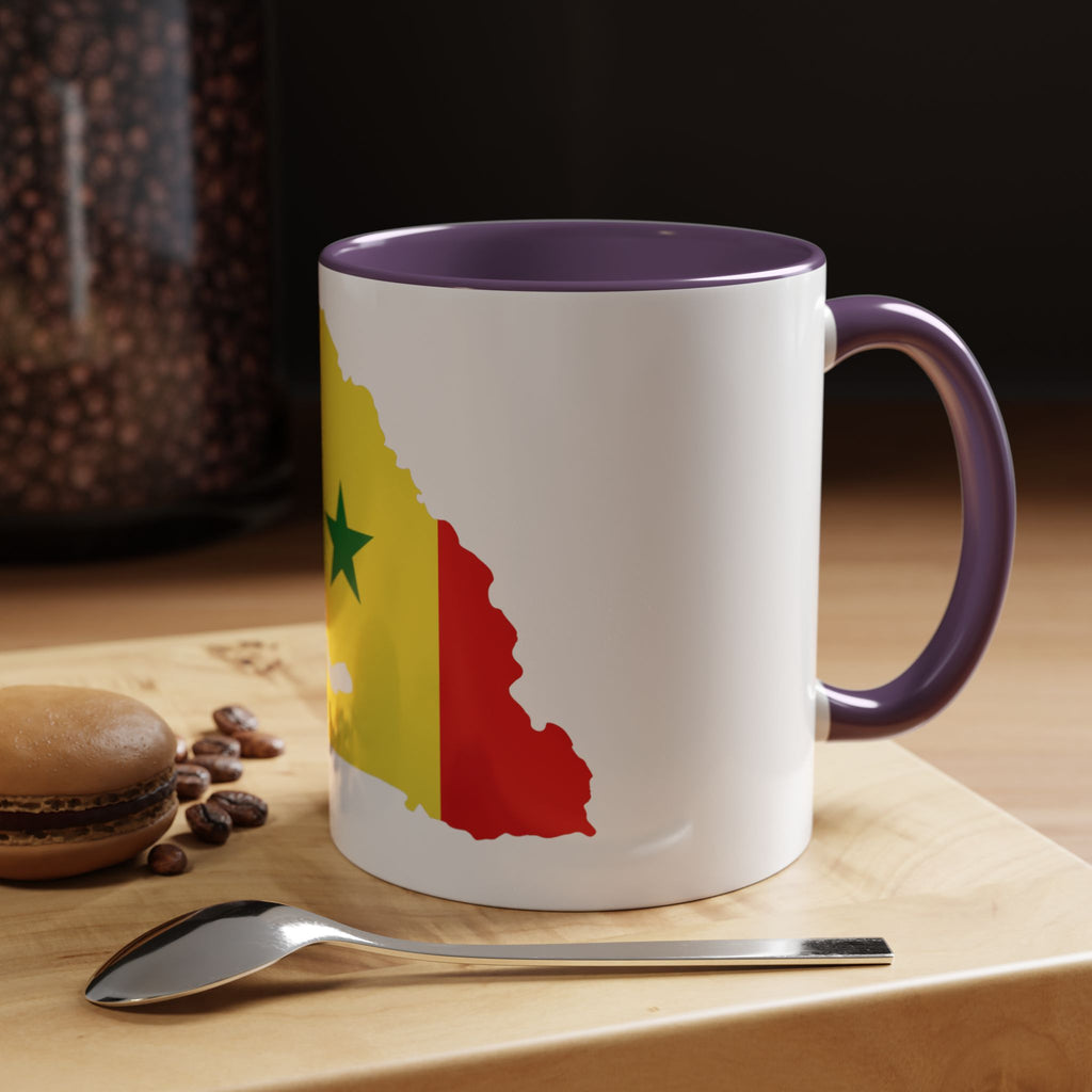 Senegal Flag Map Accent Coffee Mug – Pride Gift for Senegalese Coffee Lovers