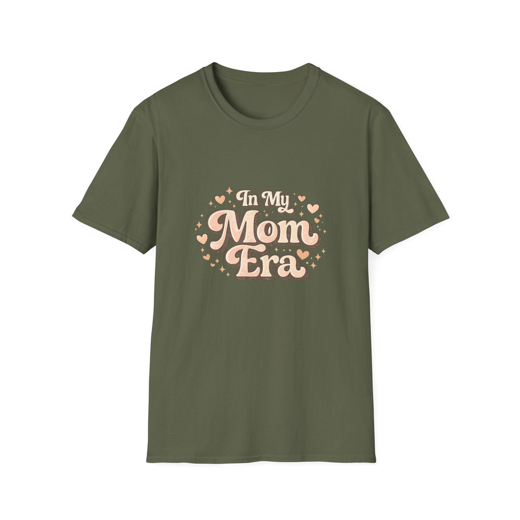 Mom Era T‑Shirt — "In My Mom Era" Vintage Heart Graphic