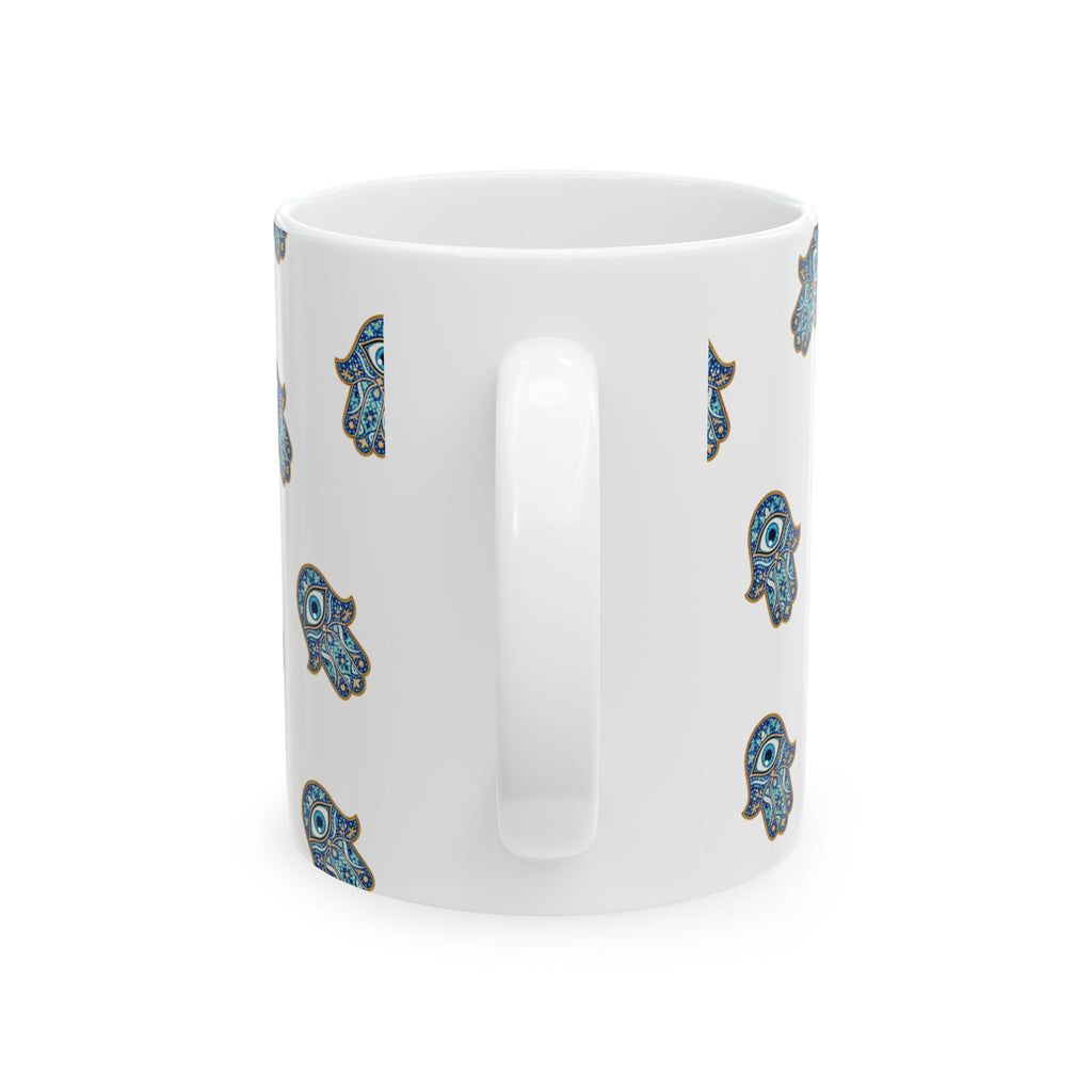 Hamsa Pattern Ceramic Mug