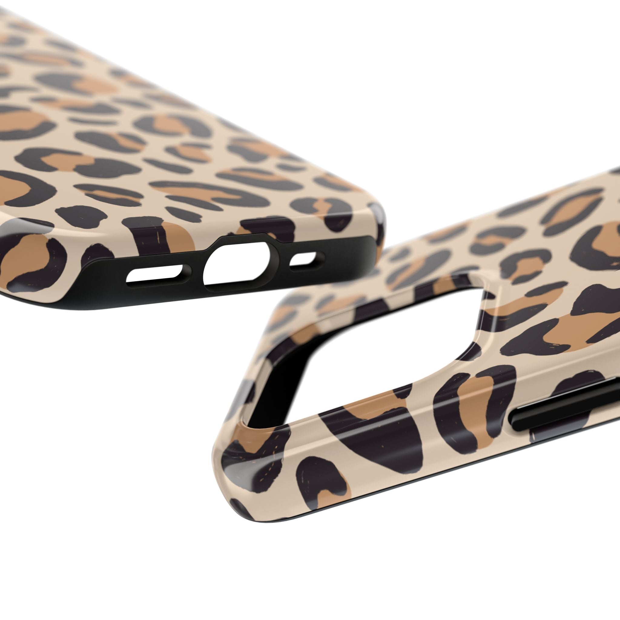 Leopard Print Tough Phone Case – Durable Glam Protective Cover