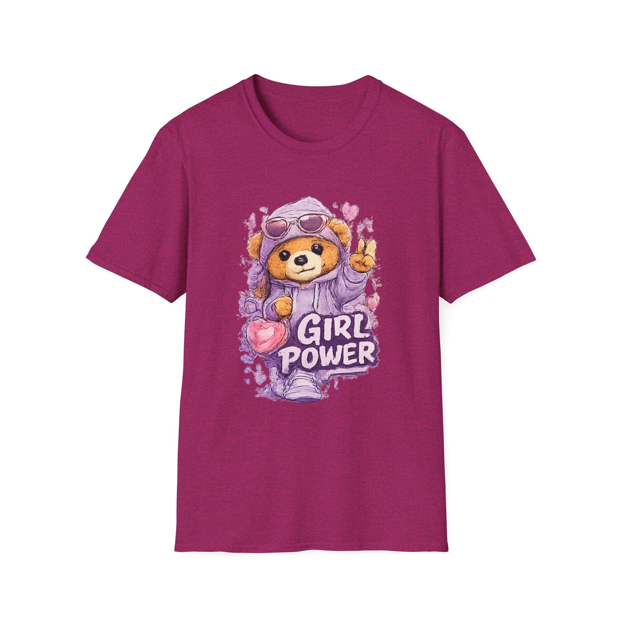Girl Power Bear T-Shirt — Cute Feminist Graphic Tee