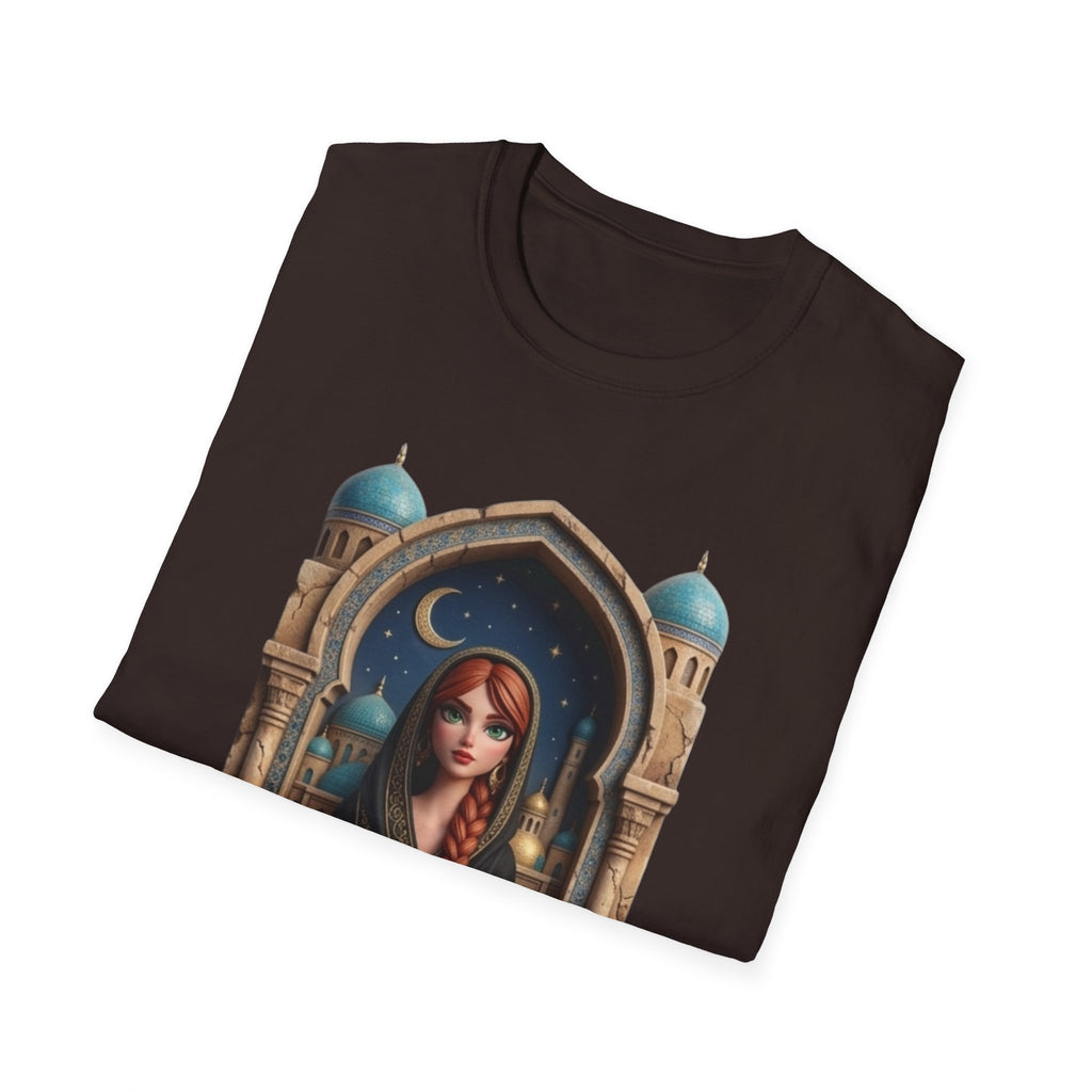 Arabic Princess Portrait T-Shirt — Middle Eastern Archway Art Tee