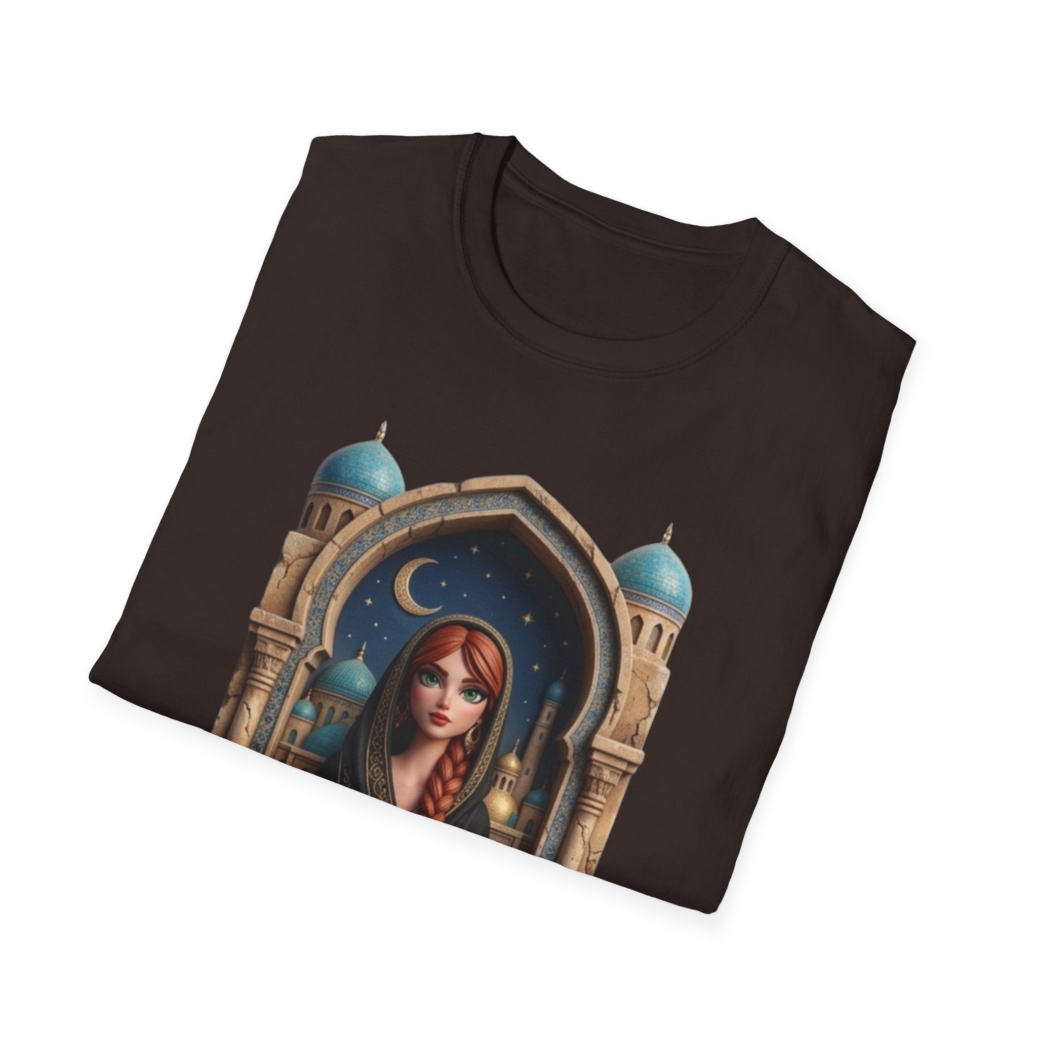 Arabic Princess Portrait T-Shirt — Middle Eastern Archway Art Tee