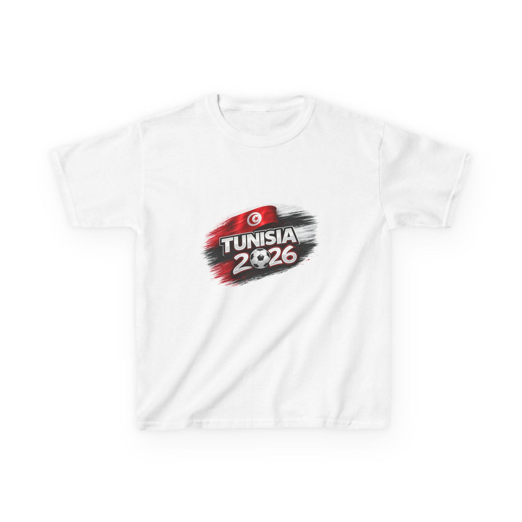 Tunisia 2026 Kids T-Shirt — Tunisian Flag Youth Tee