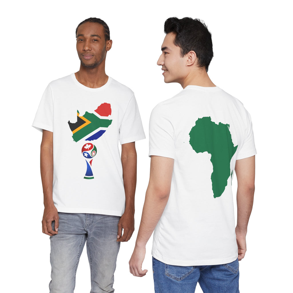 South Africa Cup Soccer T-Shirt — Africa Map Football Fan Tee
