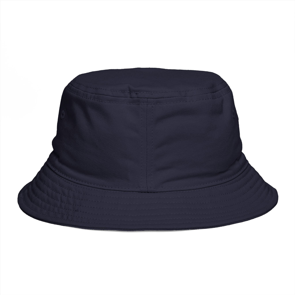 Brazil Flag Bucket Hat — Brown Cotton Sun Hat with Brazilian Flag Patch