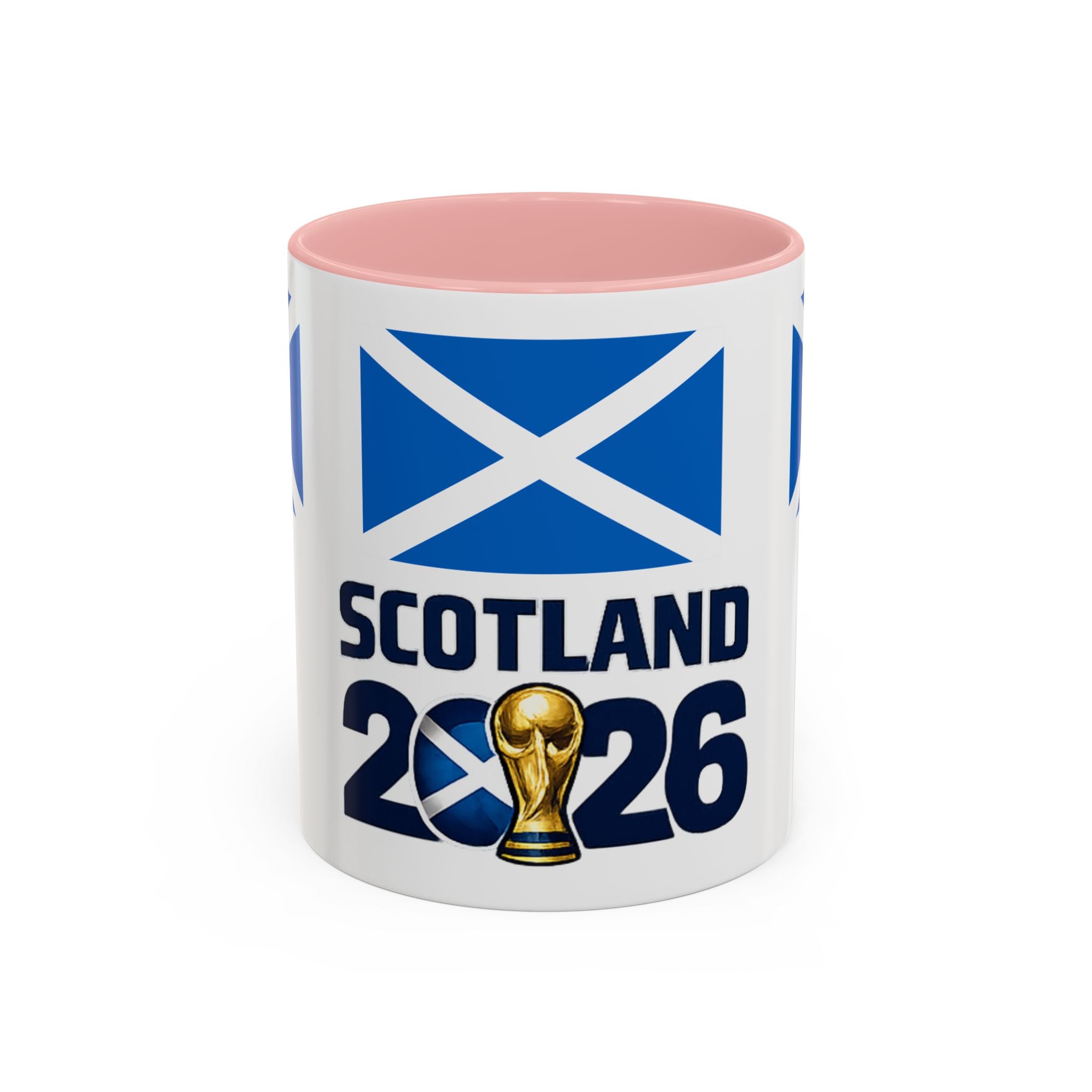 Scotland 2026 Cup Coffee Mug – Scottish Flag & Trophy Accent Mug (11/15oz)