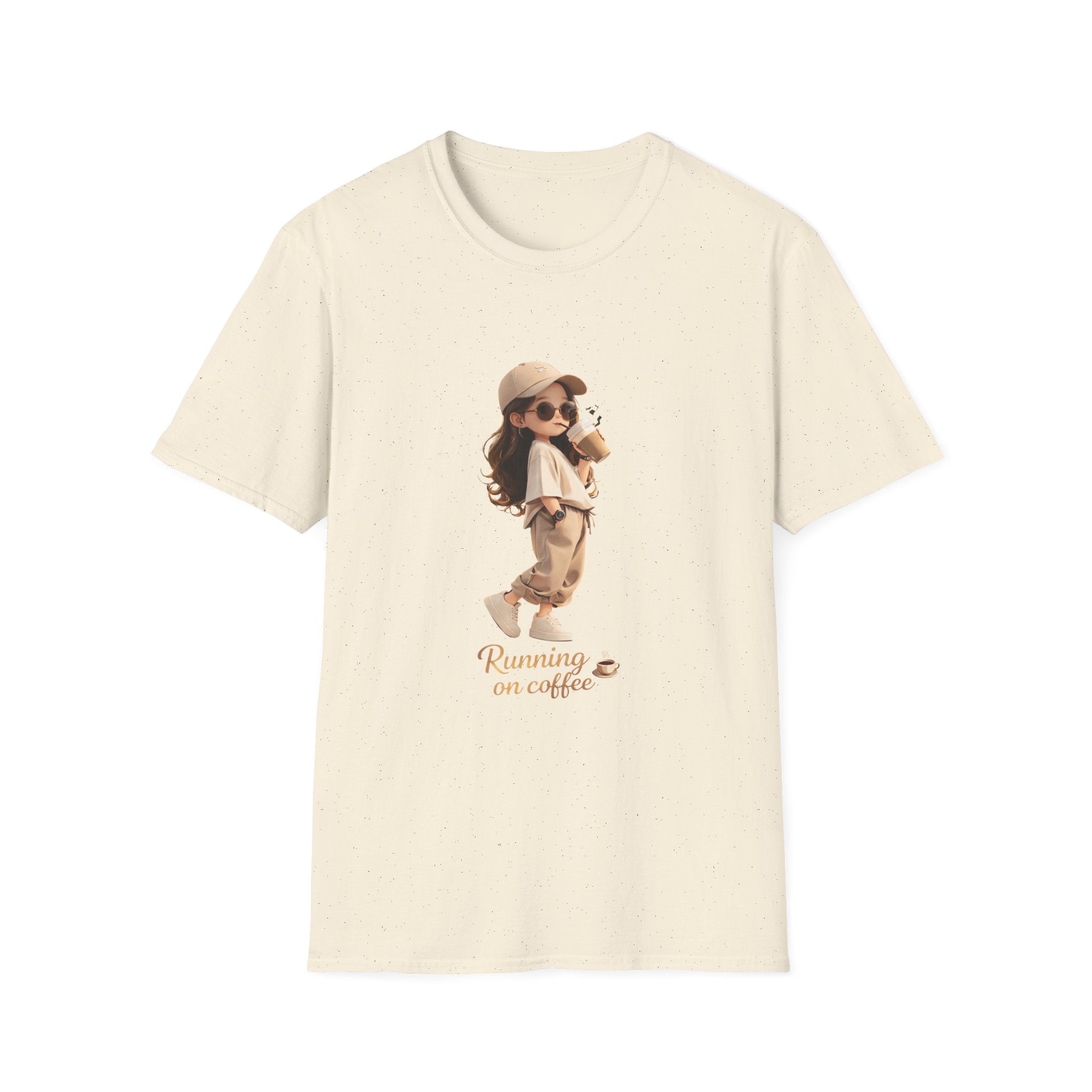 Running on Coffee Unisex Softstyle T-Shirt