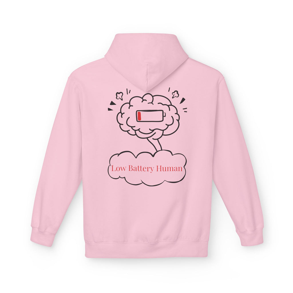 Low Battery Human Unisex Midweight Softstyle Fleece Hoodie