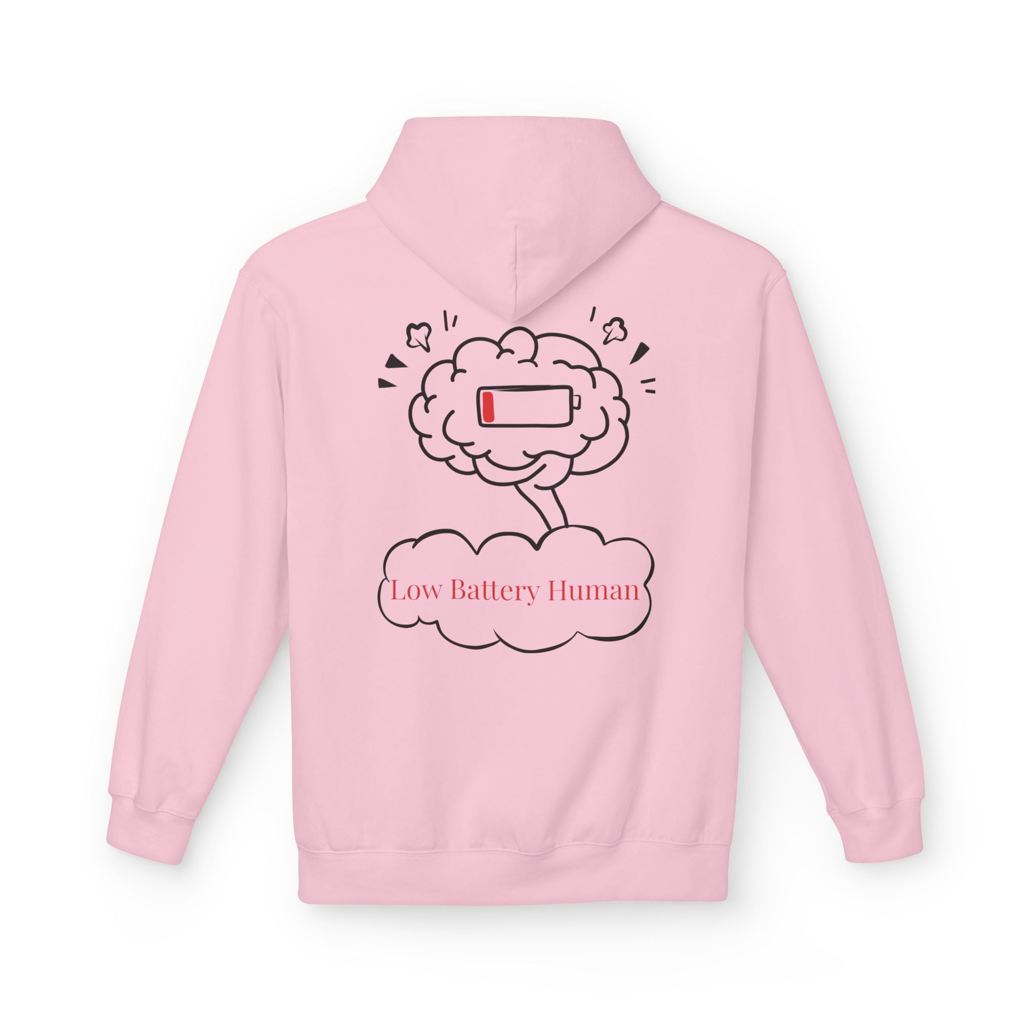 Low Battery Human Unisex Midweight Softstyle Fleece Hoodie