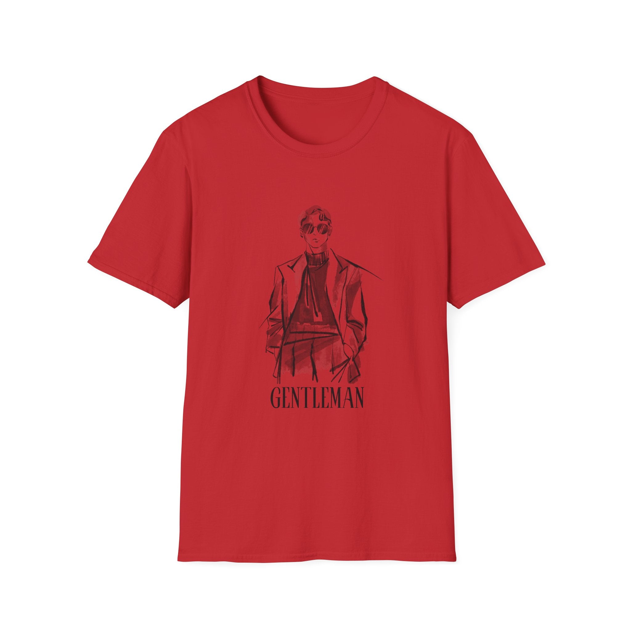 Gentleman Sketch Tee — Vintage Fashion Illustration T-Shirt