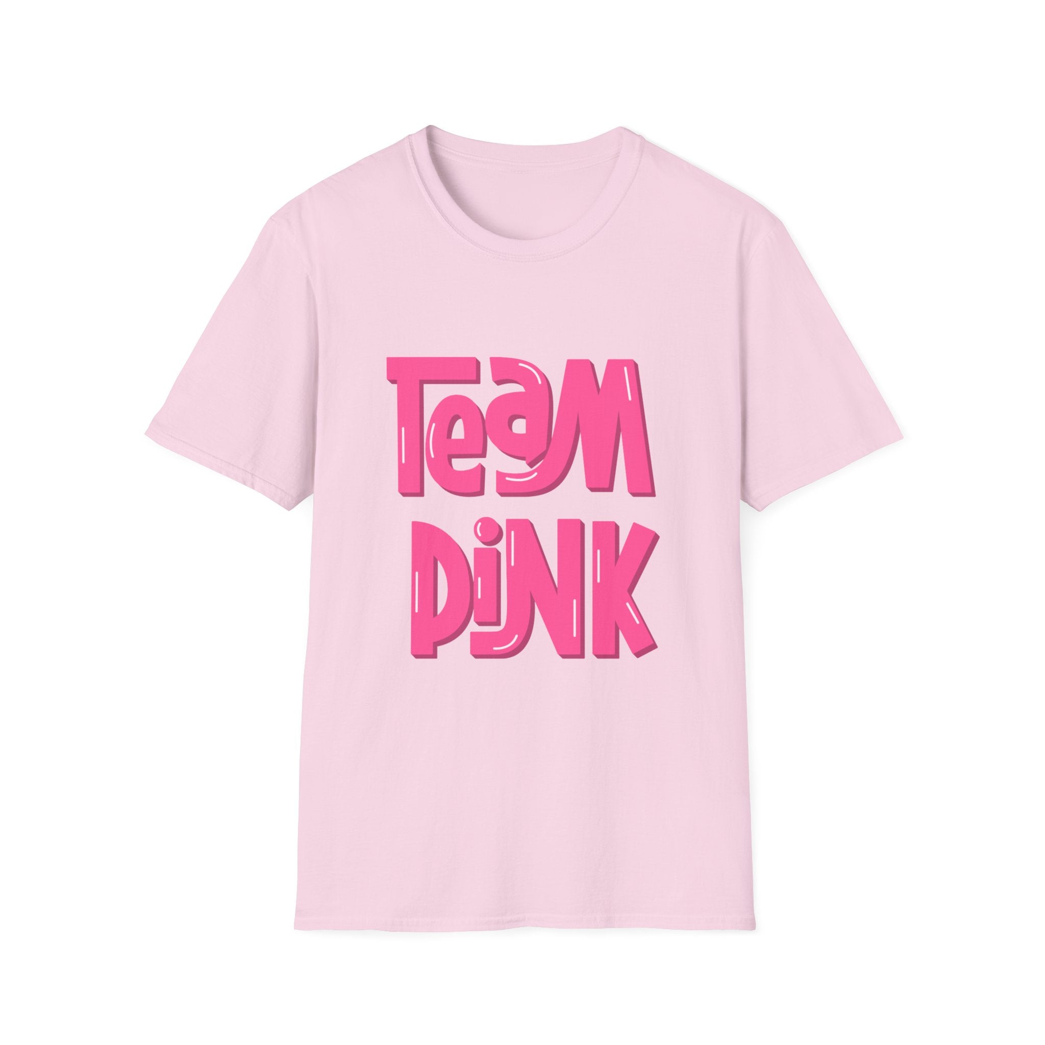Team Pink T-Shirt — Retro Bold Graphic Tee baby gender girl
