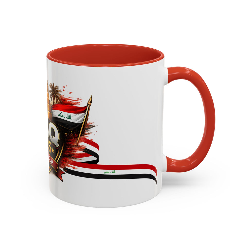 Iraq 2026 Football Cup Accent Coffee Mug – National Team Soccer Fan Gift