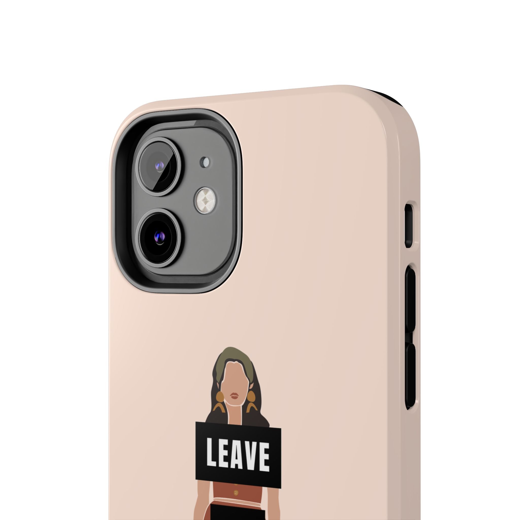 Leave Me Alone Phone Case — Tough Protective iPhone Case with Bold Statement Design