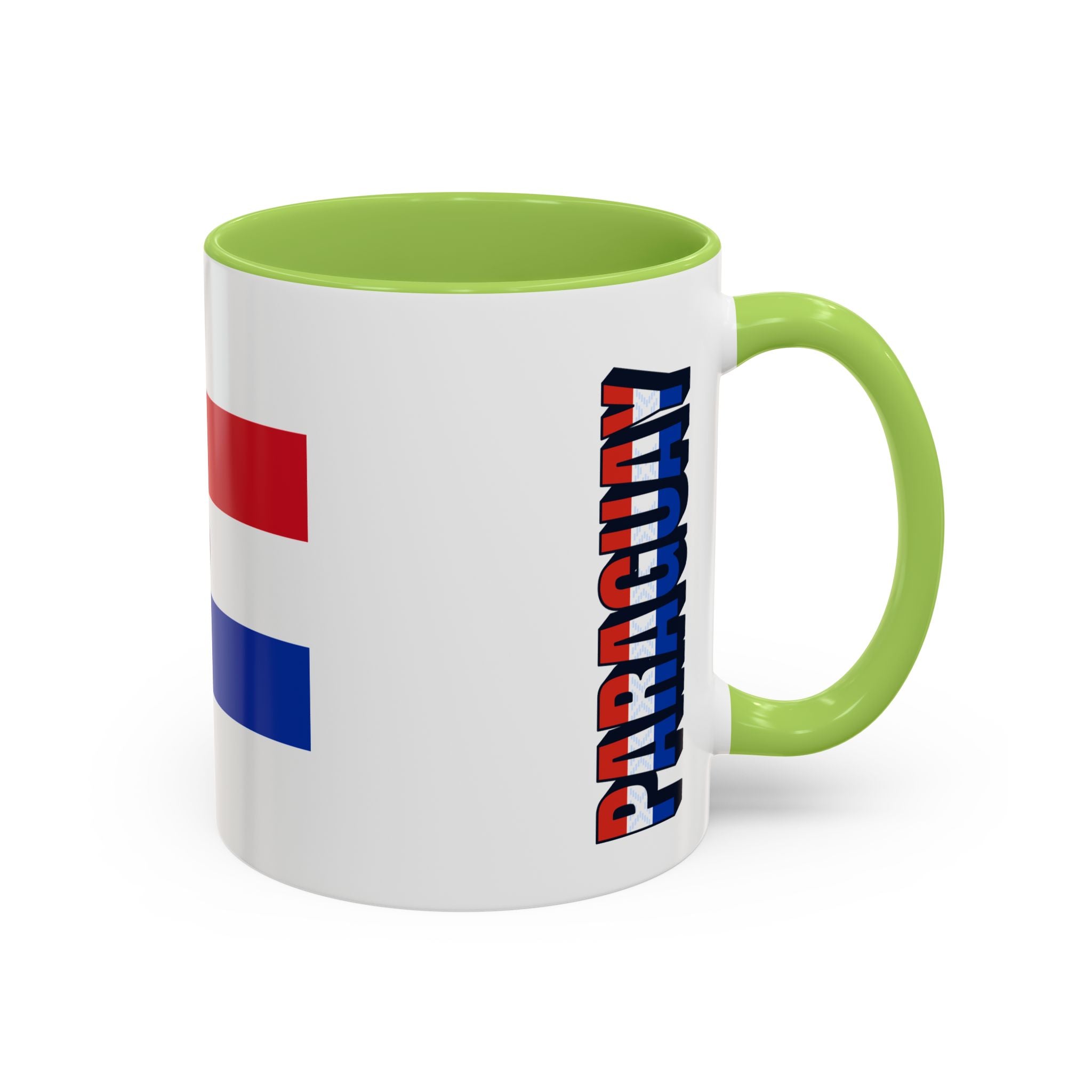 Paraguay Flag Accent Coffee Mug – Patriotic 11/15oz Ceramic Mug