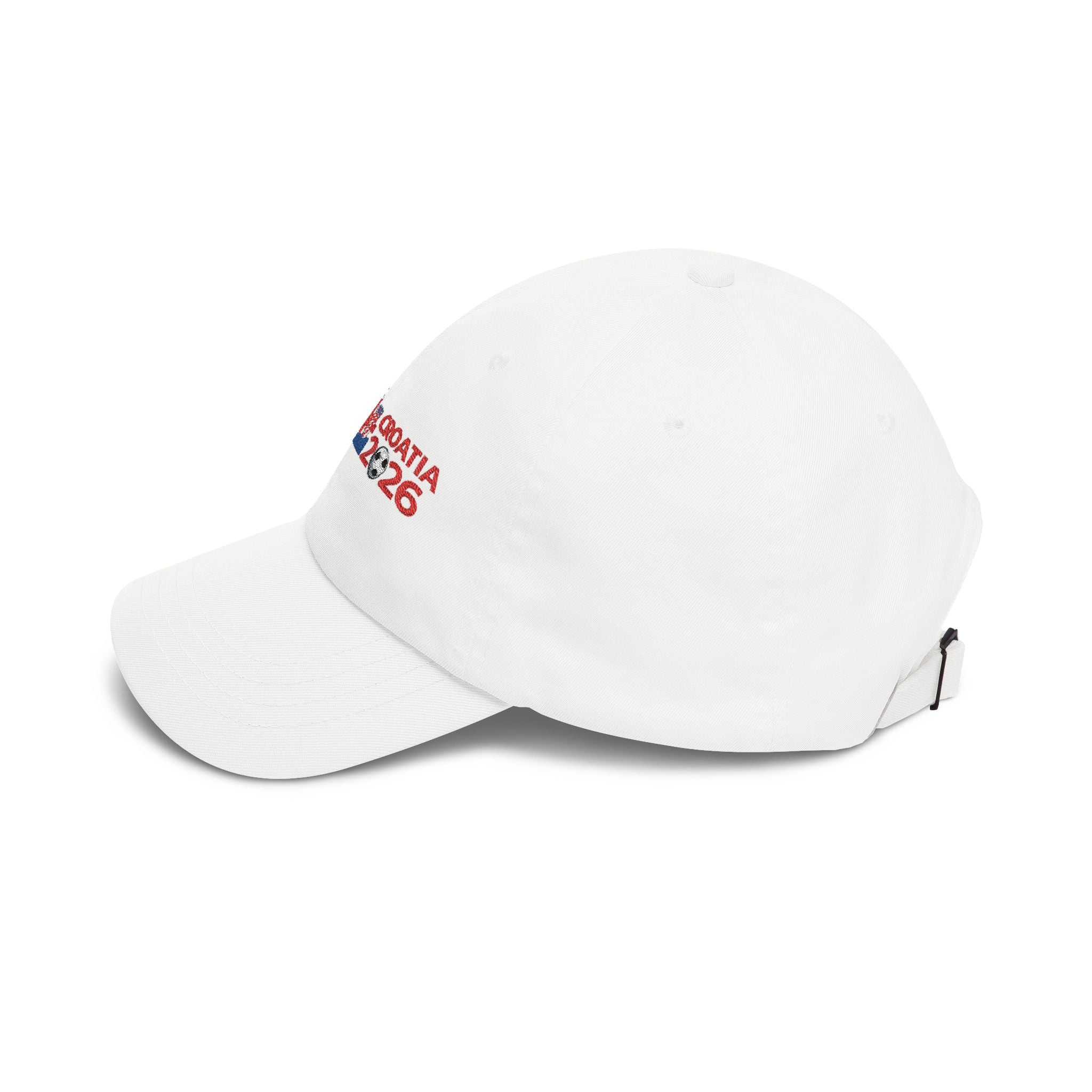 Croatia 2026 Embroidered Dad Cap — Croatian Flag Map Baseball Hat