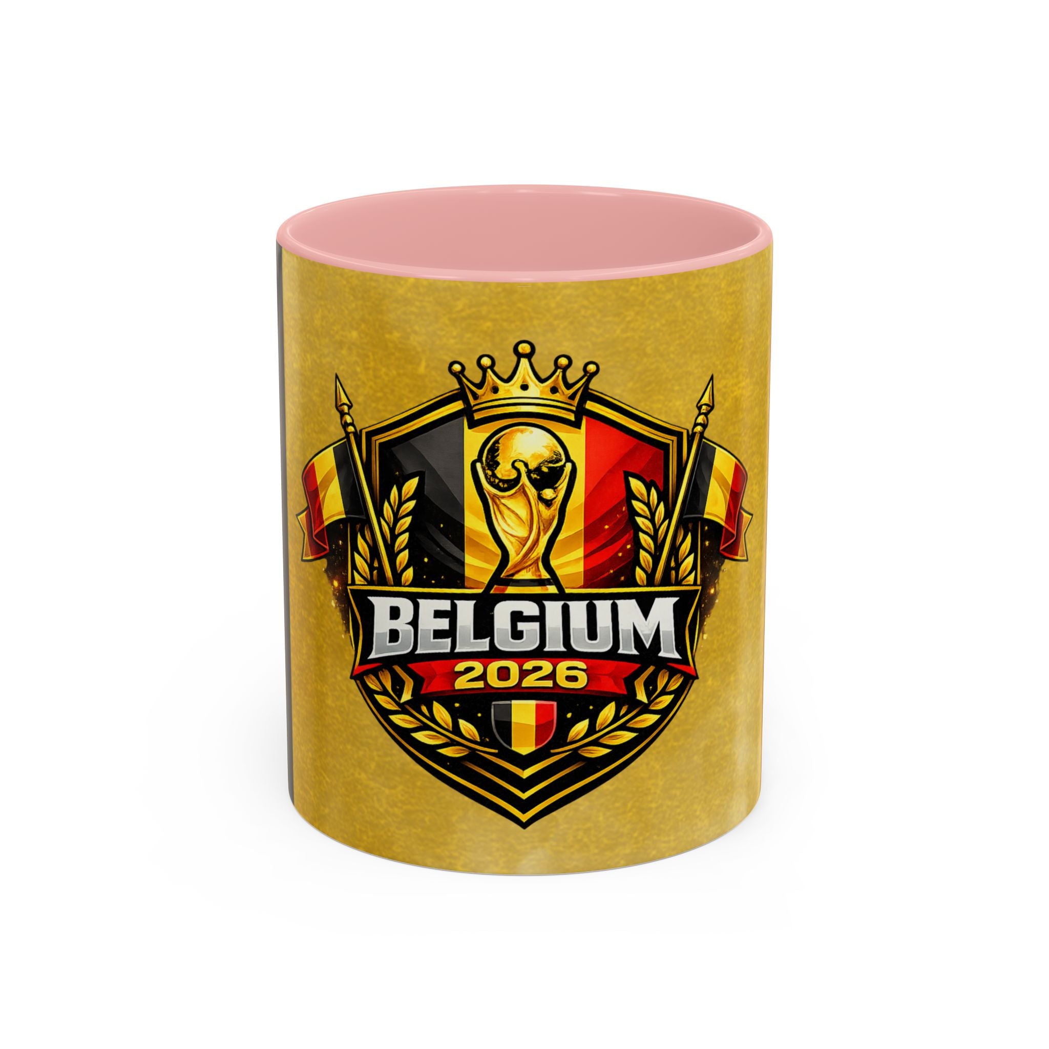 Belgium 2026 Soccer Crest Coffee Mug — Cup Fan Gift (11/15oz)