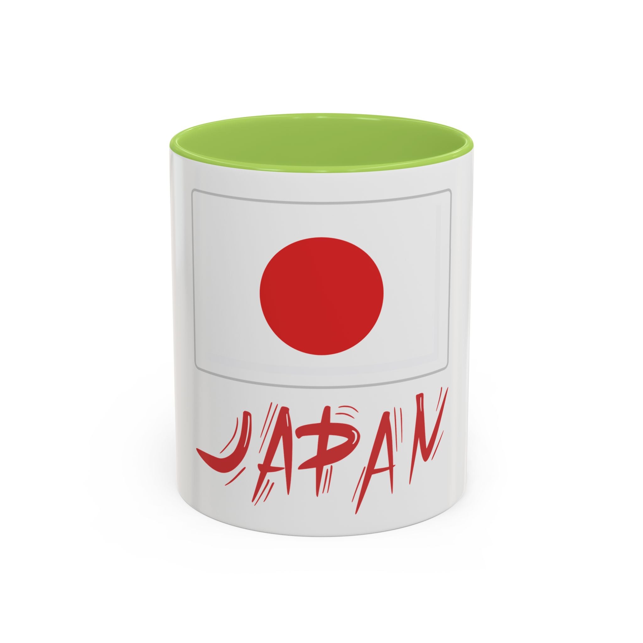 Japan Flag Accent Coffee Mug – Red Rising Sun Design (11/15oz)