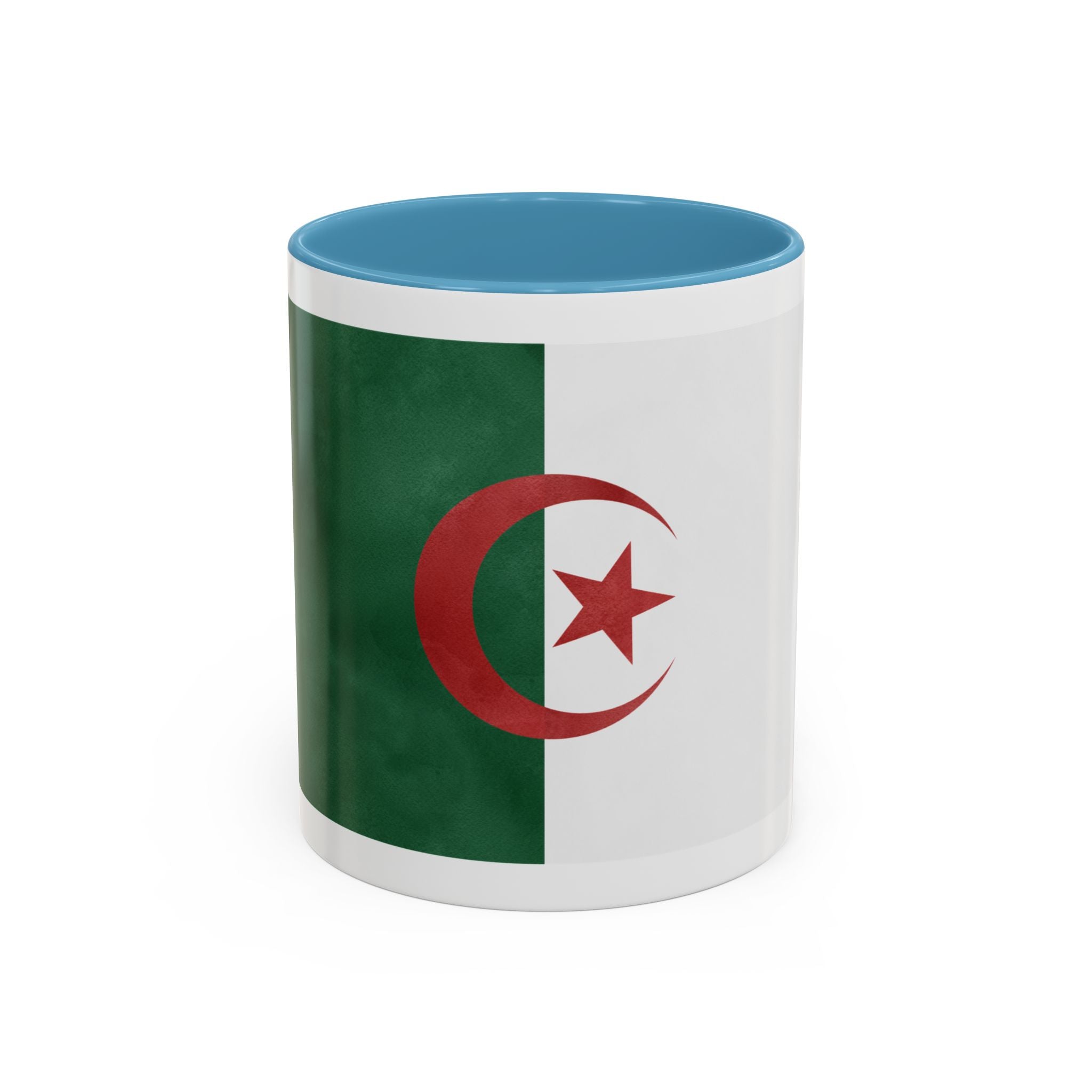 Algeria Flag Accent Coffee Mug (11/15oz) — Crescent & Star National Pride Tea Cup