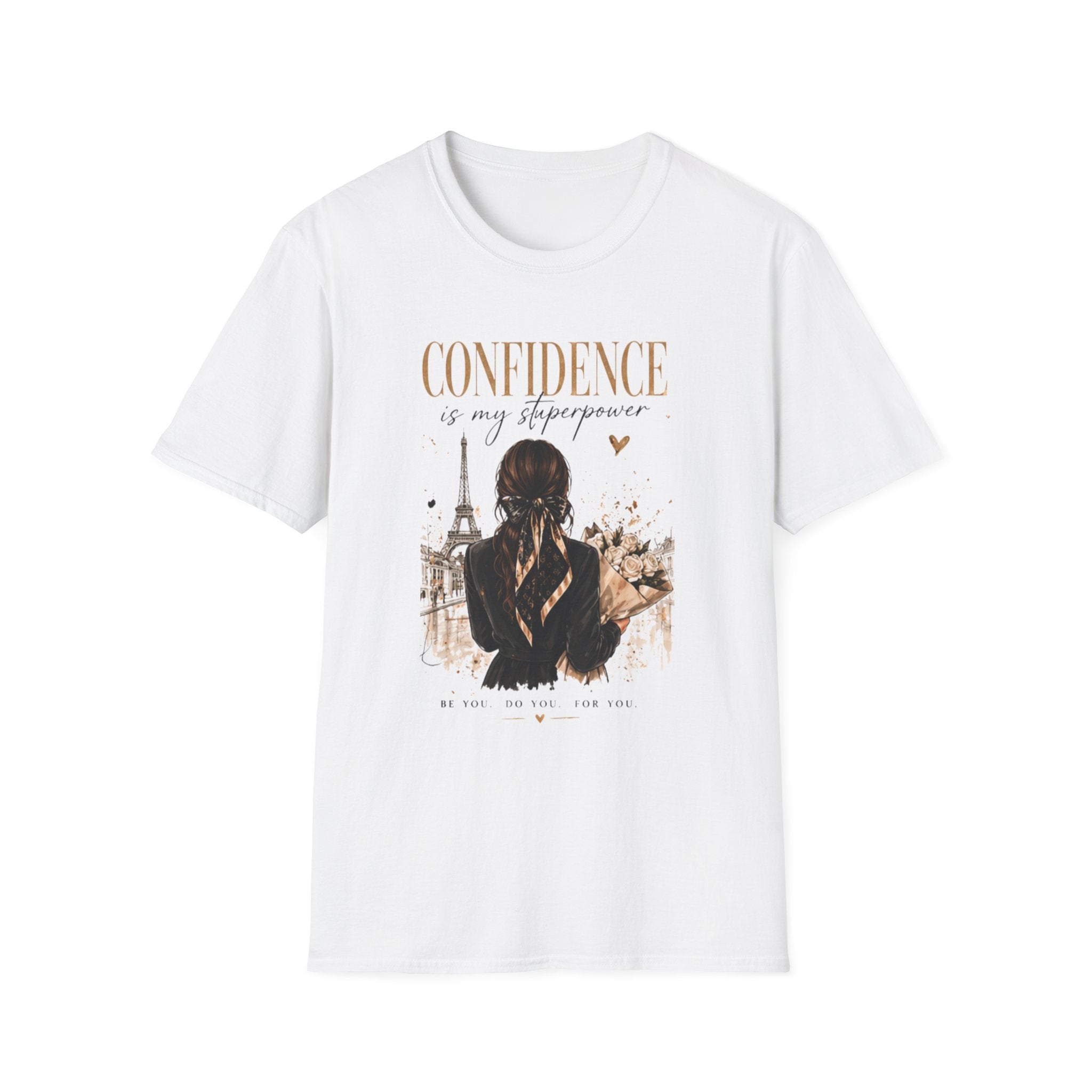 Confidence Is My Superpower T-Shirt — Paris Girl Inspirational Graphic Tee
