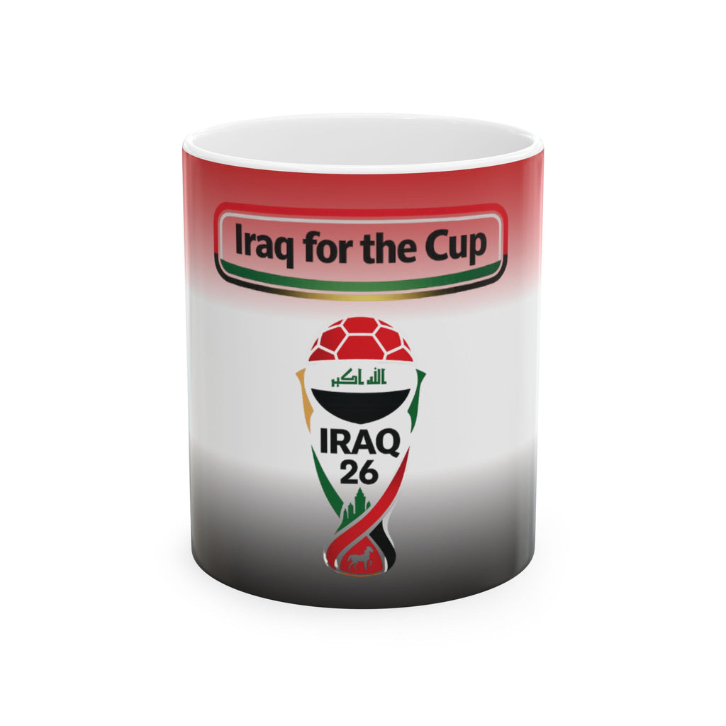 Iraq for the Cup Ceramic Mug – Iraq Football Supporter Gift (11oz, 15oz)
