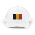 Belgium Flag Trucker Cap – Retro Sparkle Patch Snapback Hat