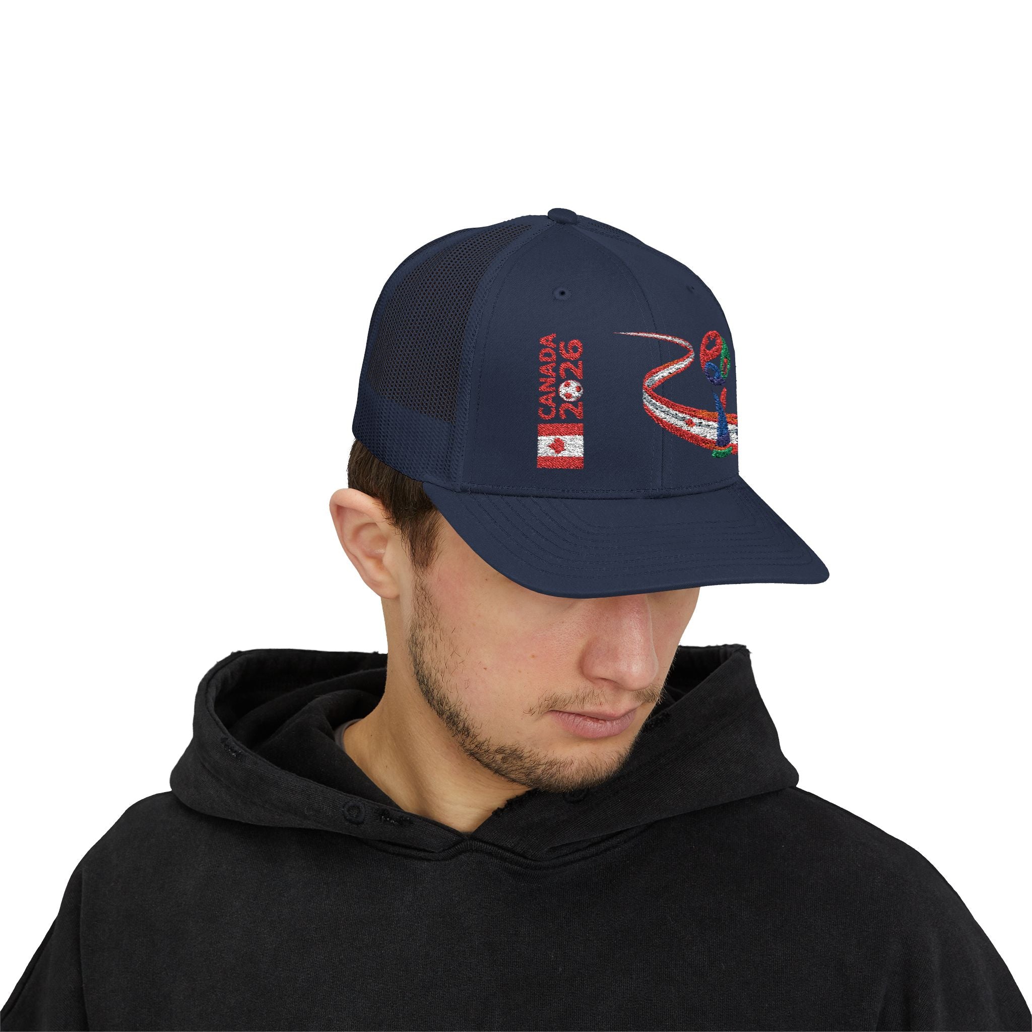 Canada 2026 Snapback Trucker Hat — Red Maple Road Design