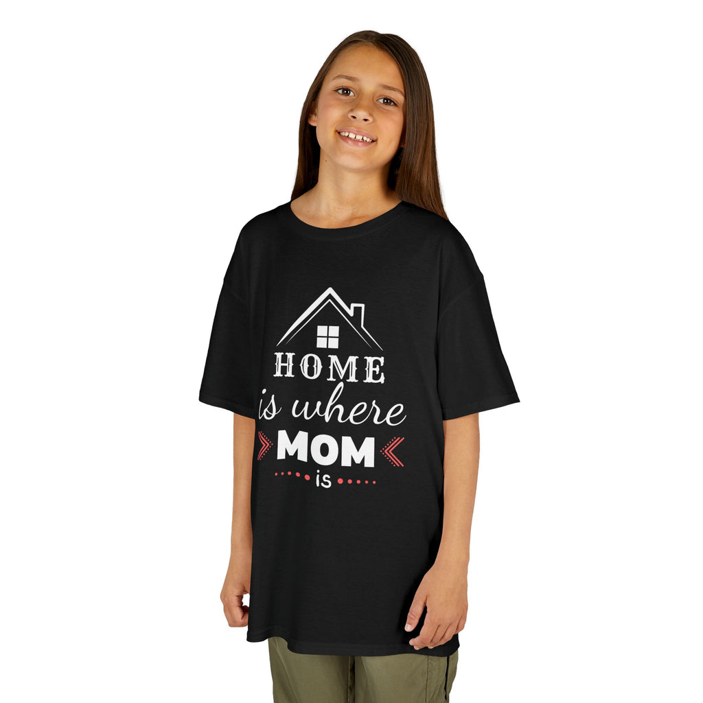 Kids Tee — "Home Is Where Mom Is" Mother's Day Shirt