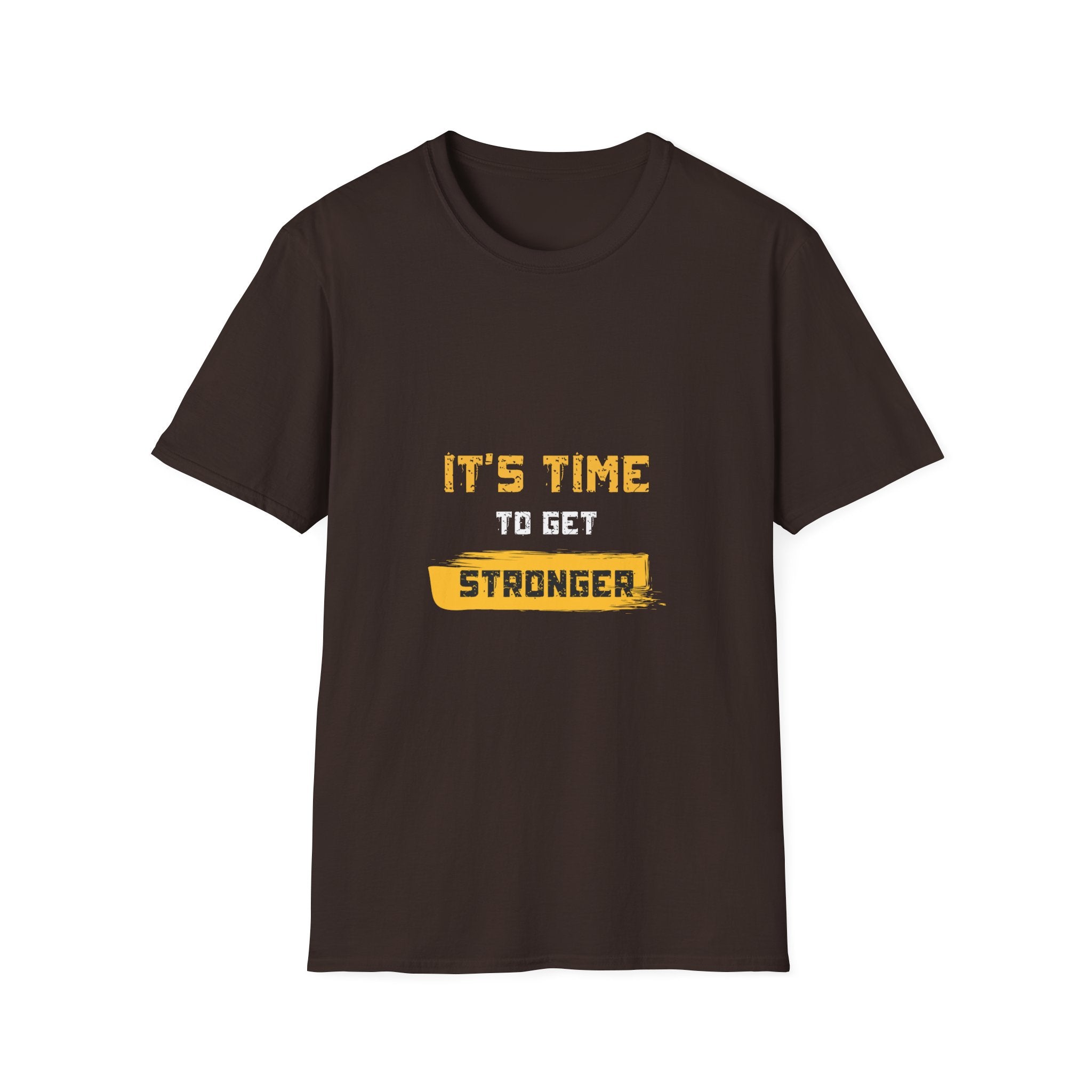 It’s Time To Get Stronger T-Shirt – Motivational Fitness Tee