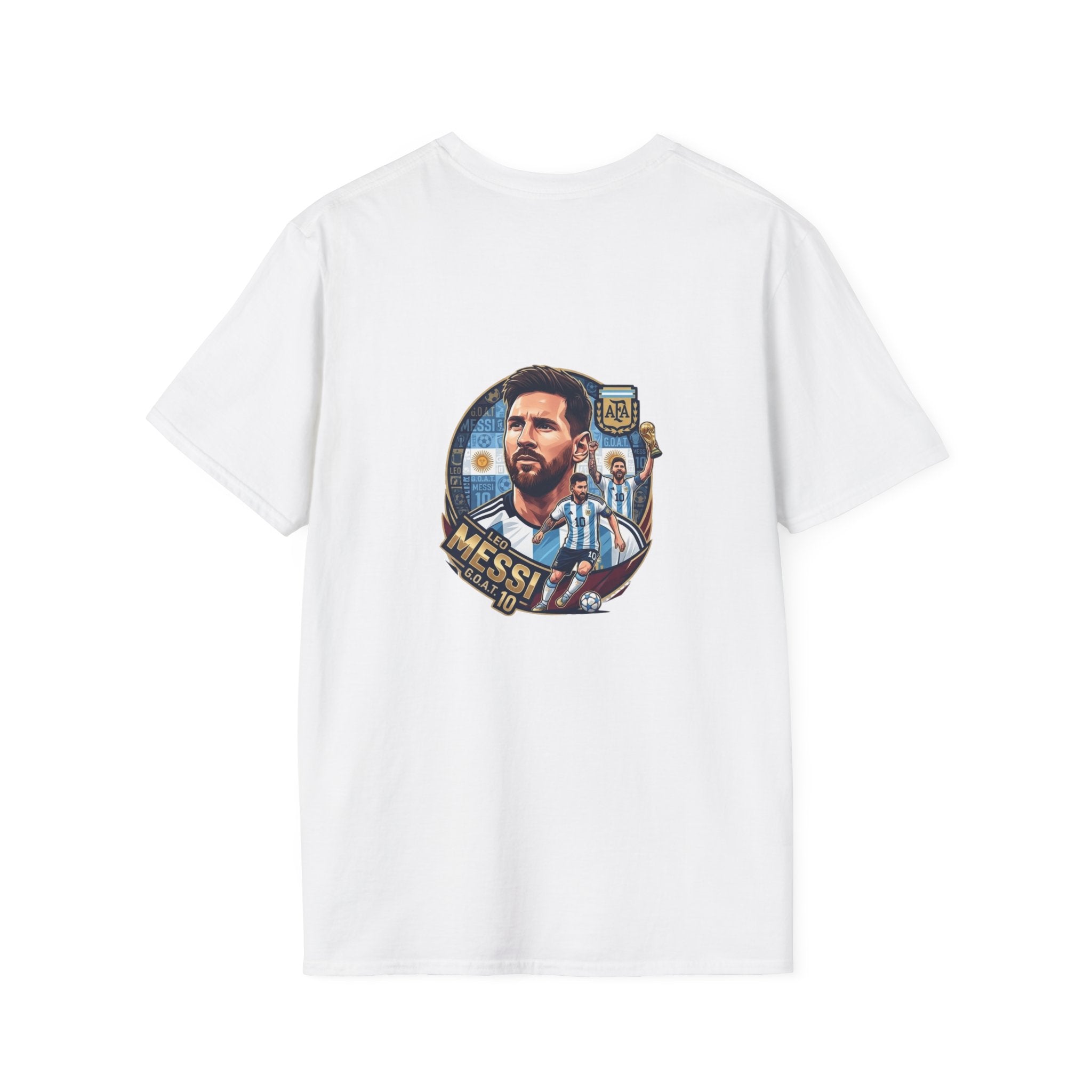 Argentina 2026 Soccer T-Shirt — Messi Portrait & National Team Graphic