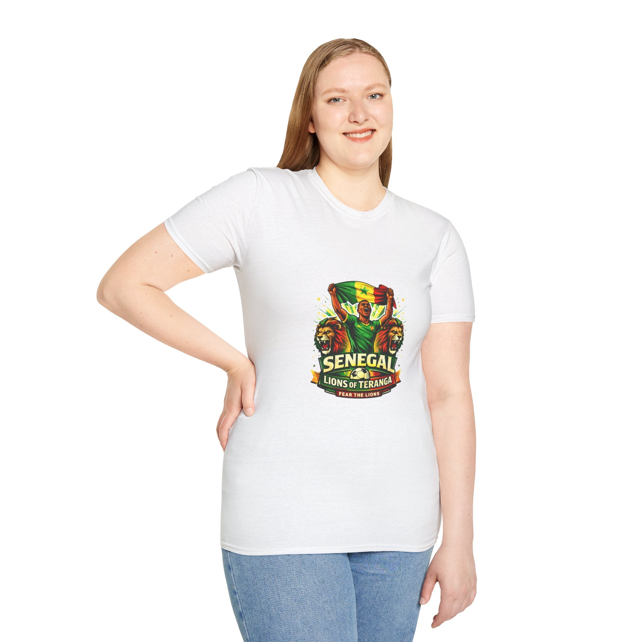 Senegal Lions of Teranga T-Shirt — Senegal Flag Football Fan Tee
